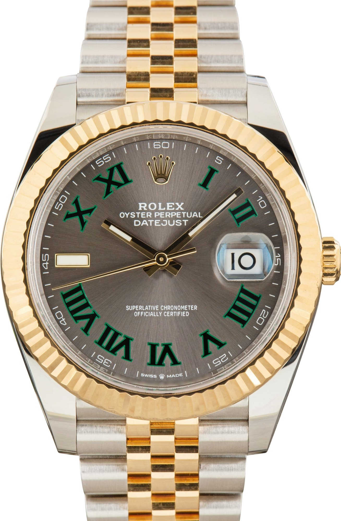 Rolex Datejust 41 Jubilee Band 126333 Wimbledon Dial