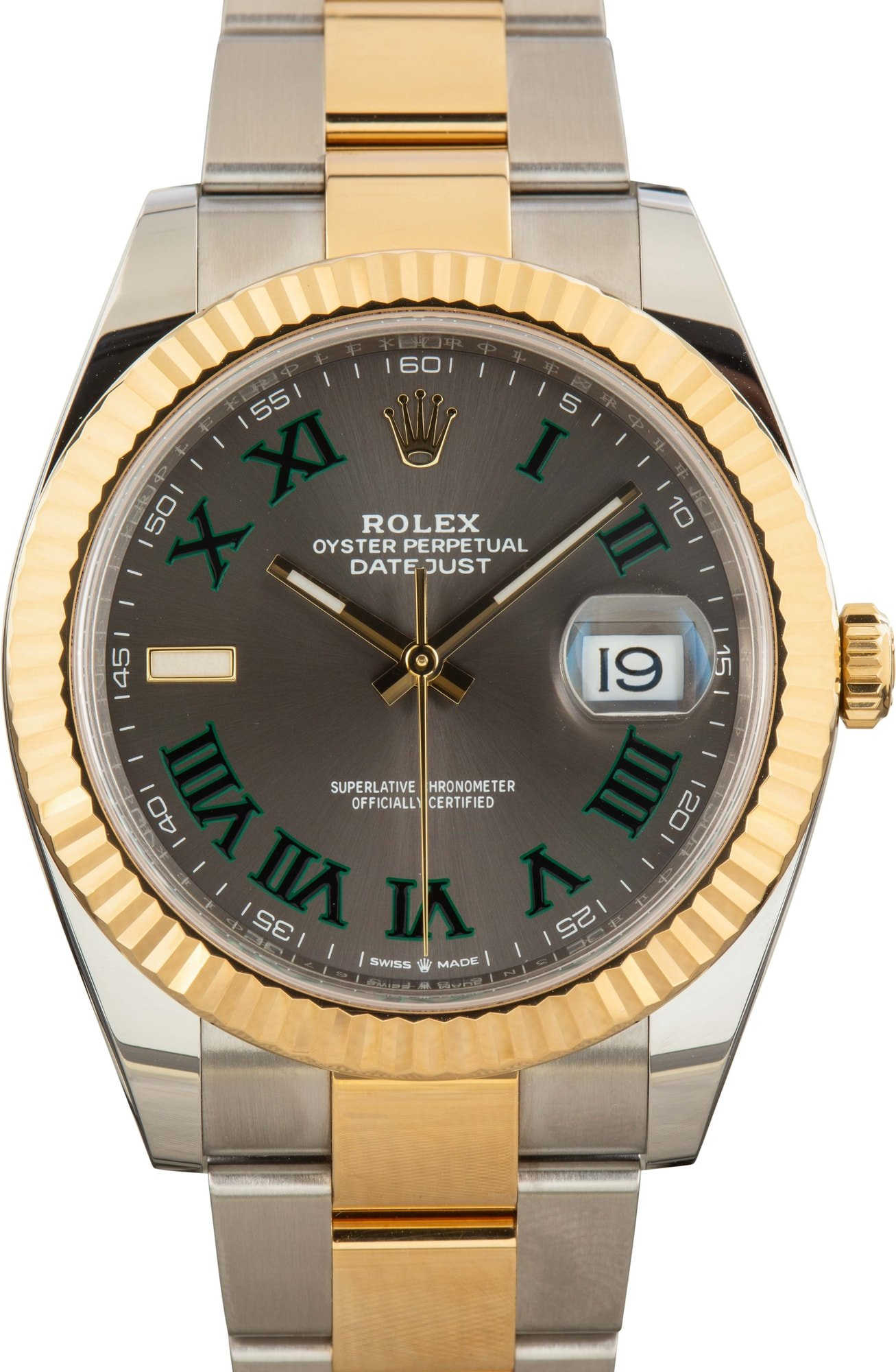 Rolex Datejust 41 Ref 126333 Wimbledon Roman Dial