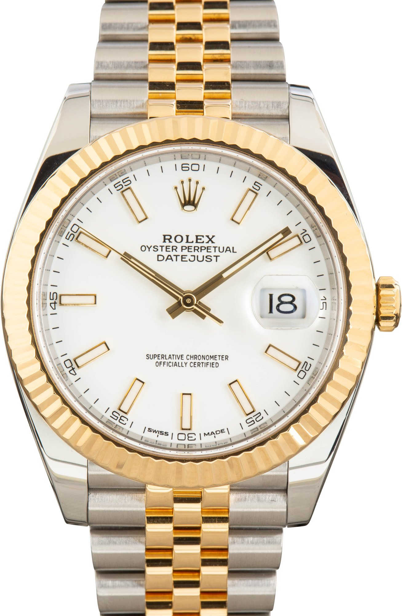 Rolex Datejust 41 Ref 126333 White Luminous Dial
