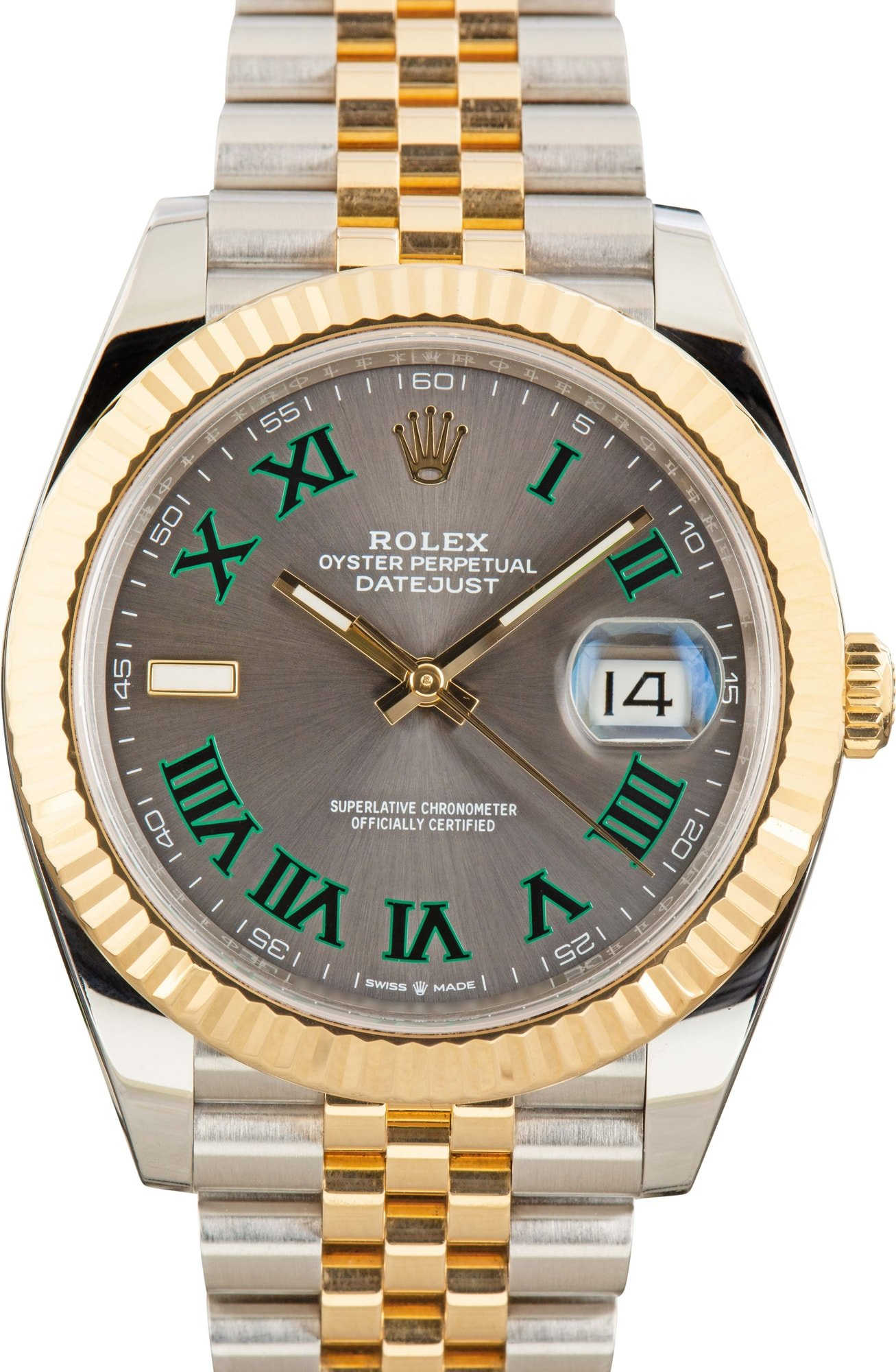 Rolex Datejust 41 Ref 126333 Wimbledon Dial Jubilee Bracelet