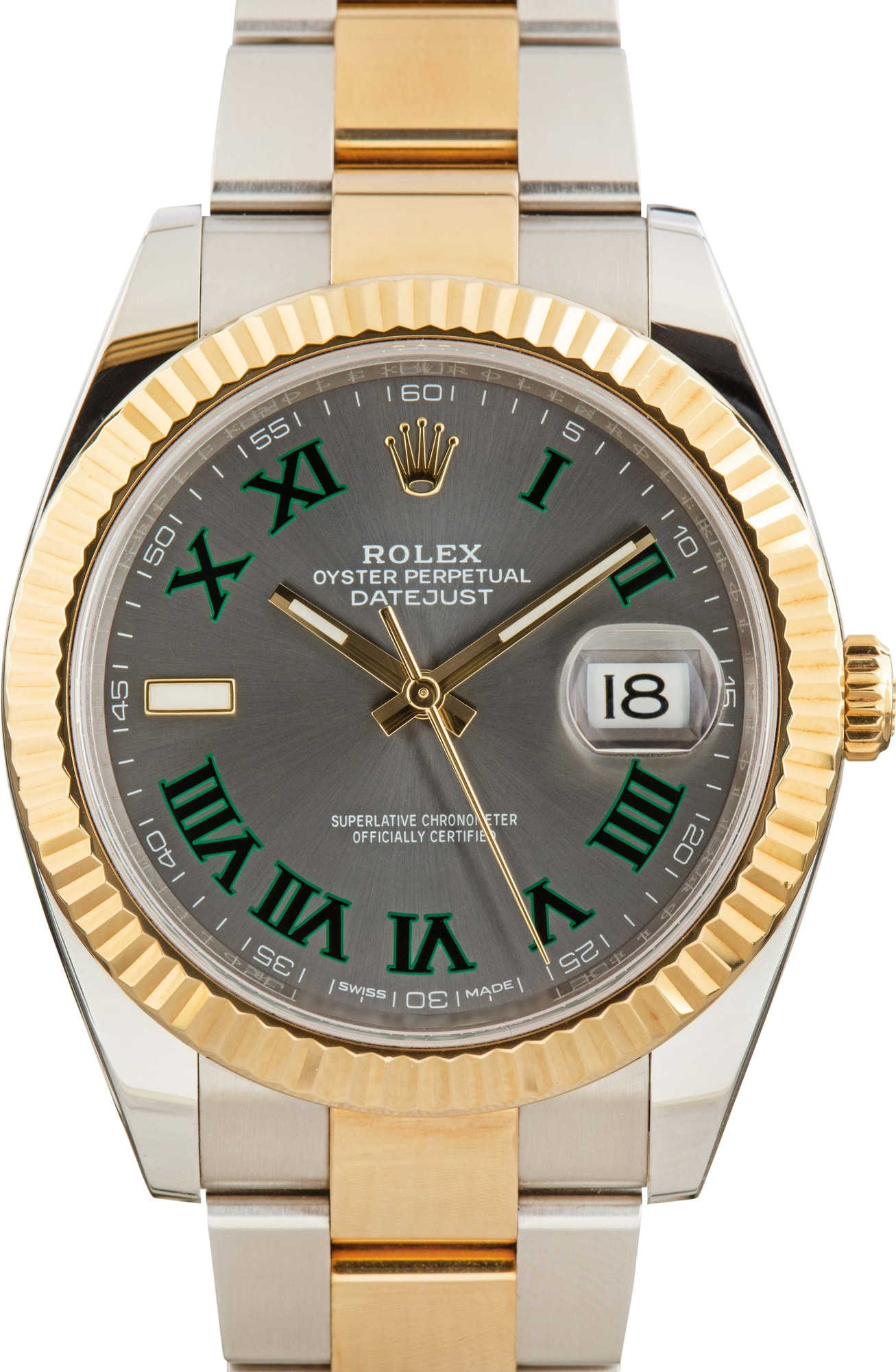 Used Rolex Datejust 41 Ref 126333 Wimbledon Dial