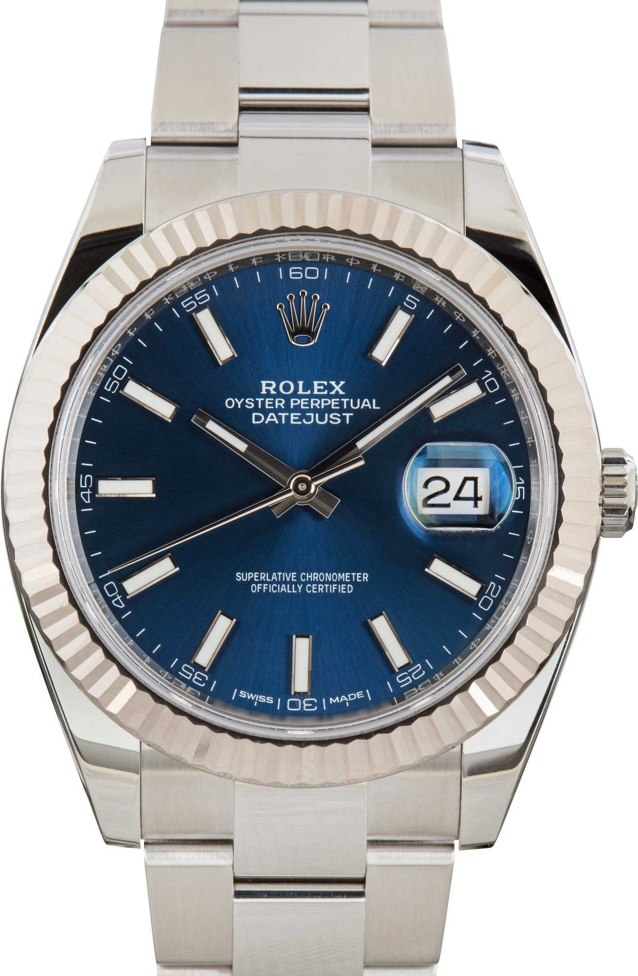 Rolex Datejust 41 Ref 126334 Blue Chromalight Dial