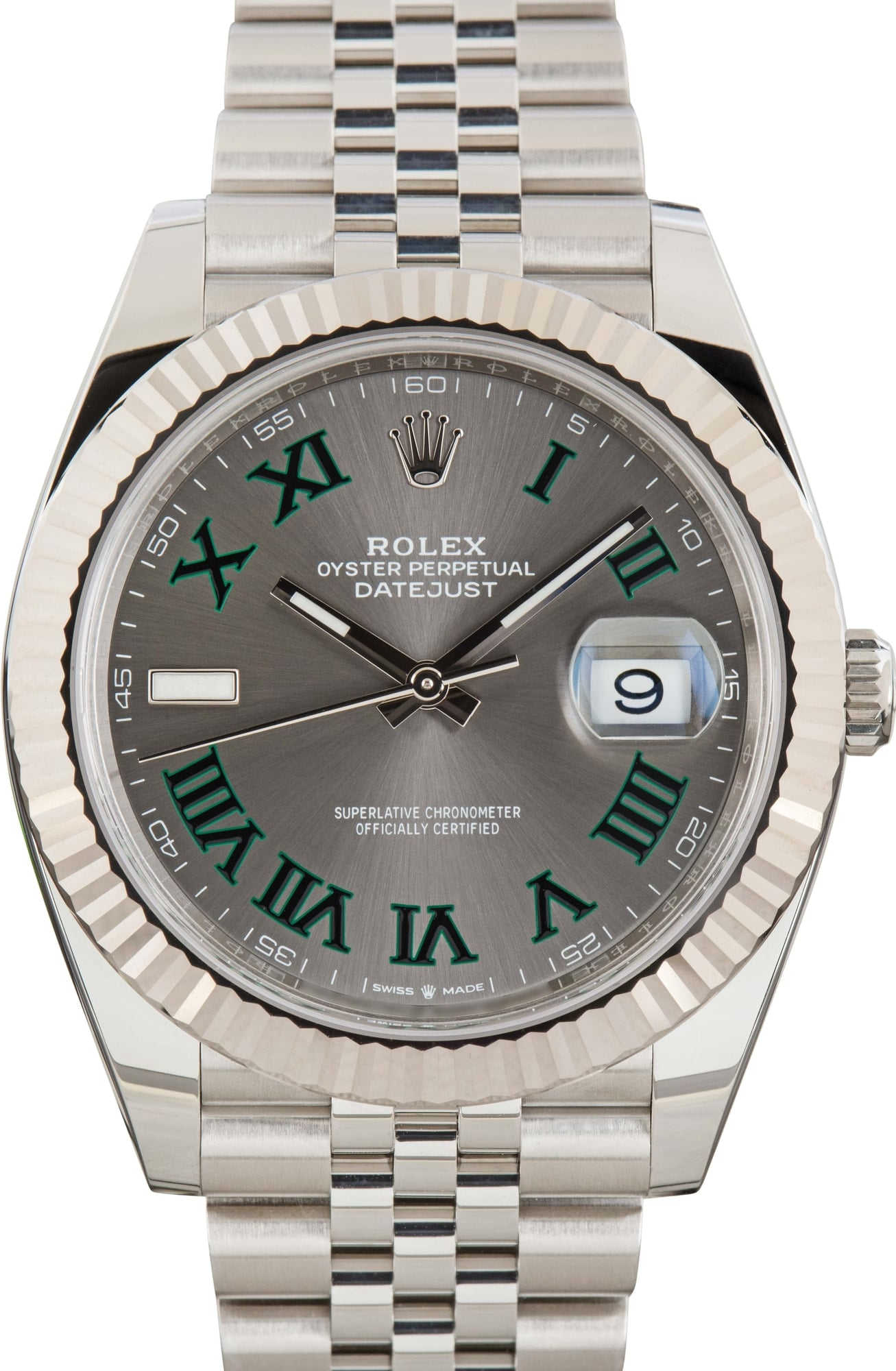 Used Rolex Datejust 41 Ref 126334 Wimbledon Dial