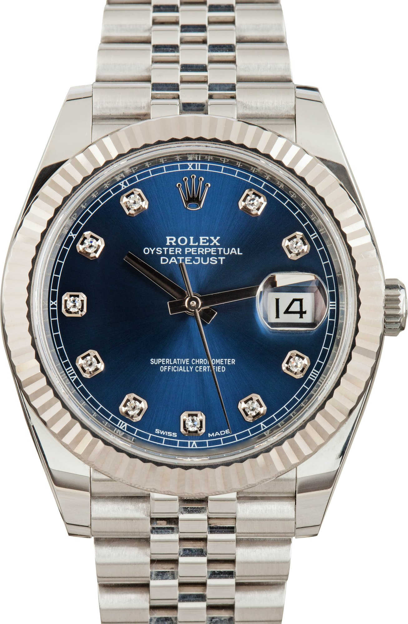 Rolex Datejust 41 Ref 126334 Blue Diamond Dial