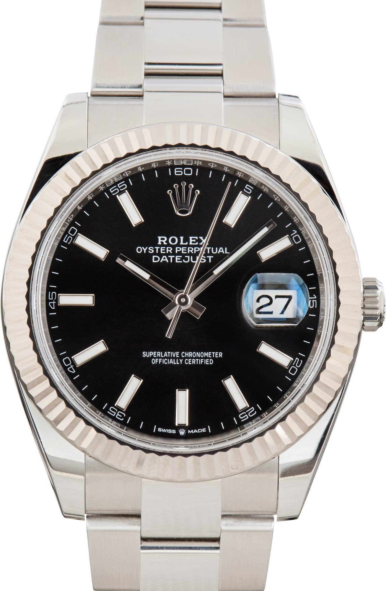 Rolex Datejust 41 Ref 126334 Black Dial Oyster Band