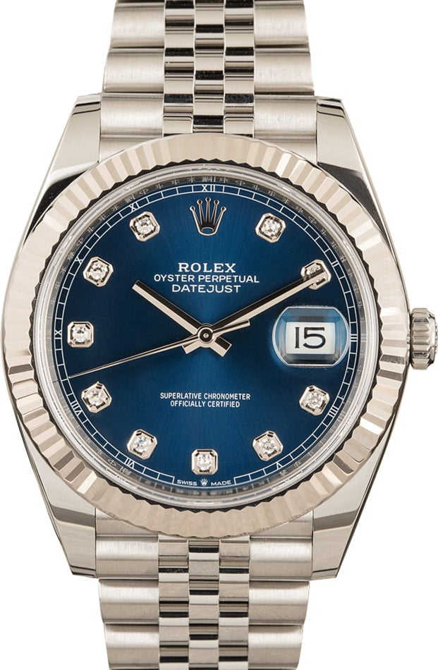Rolex Datejust 41 126334 Blue Diamond Dial