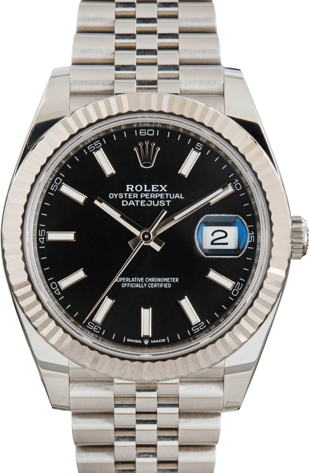 Rolex Datejust 41 Ref 126334 Black Index Dial