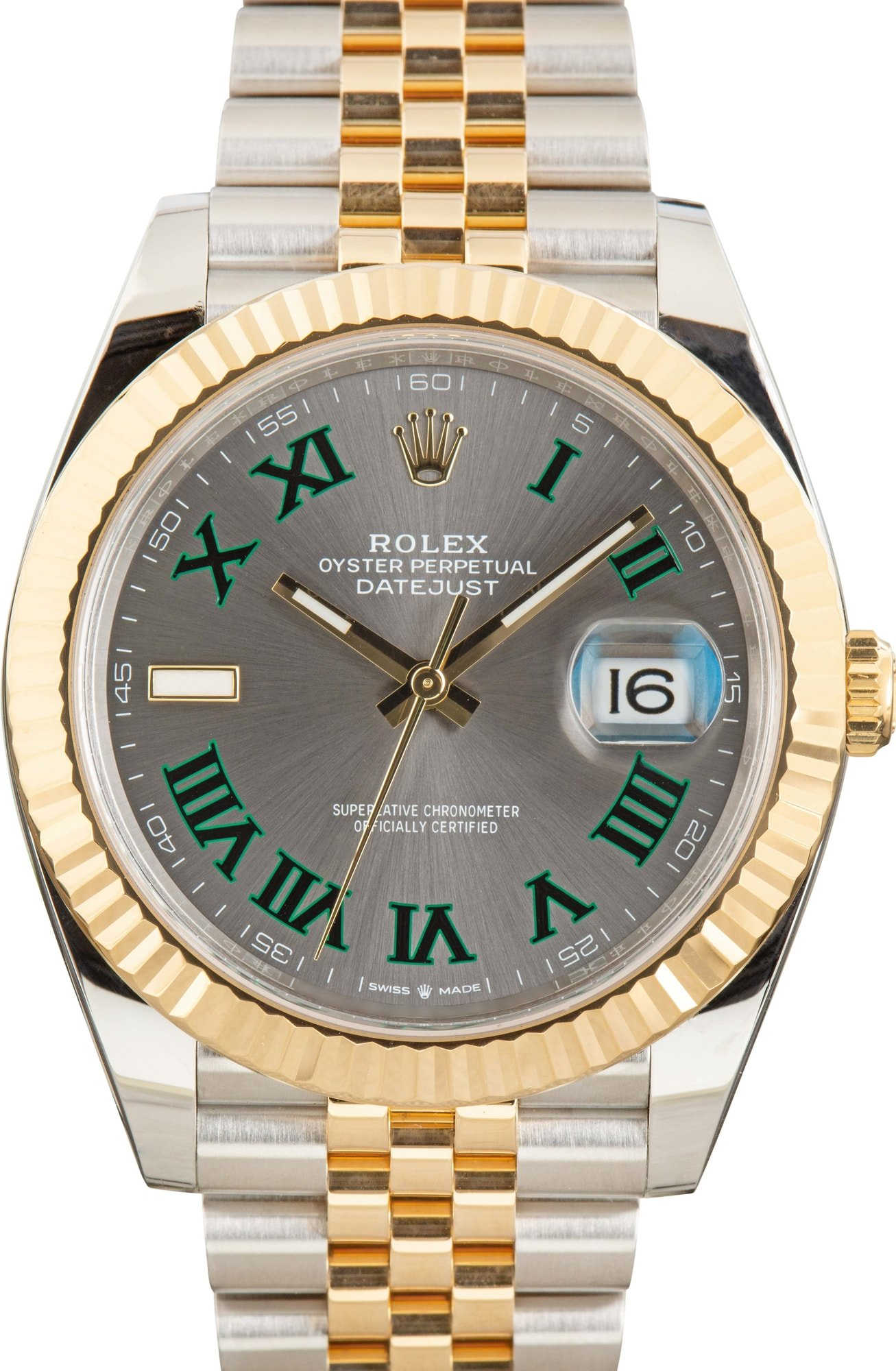 Rolex Datejust 41 Ref 126333 Slate Wimbledon Dial