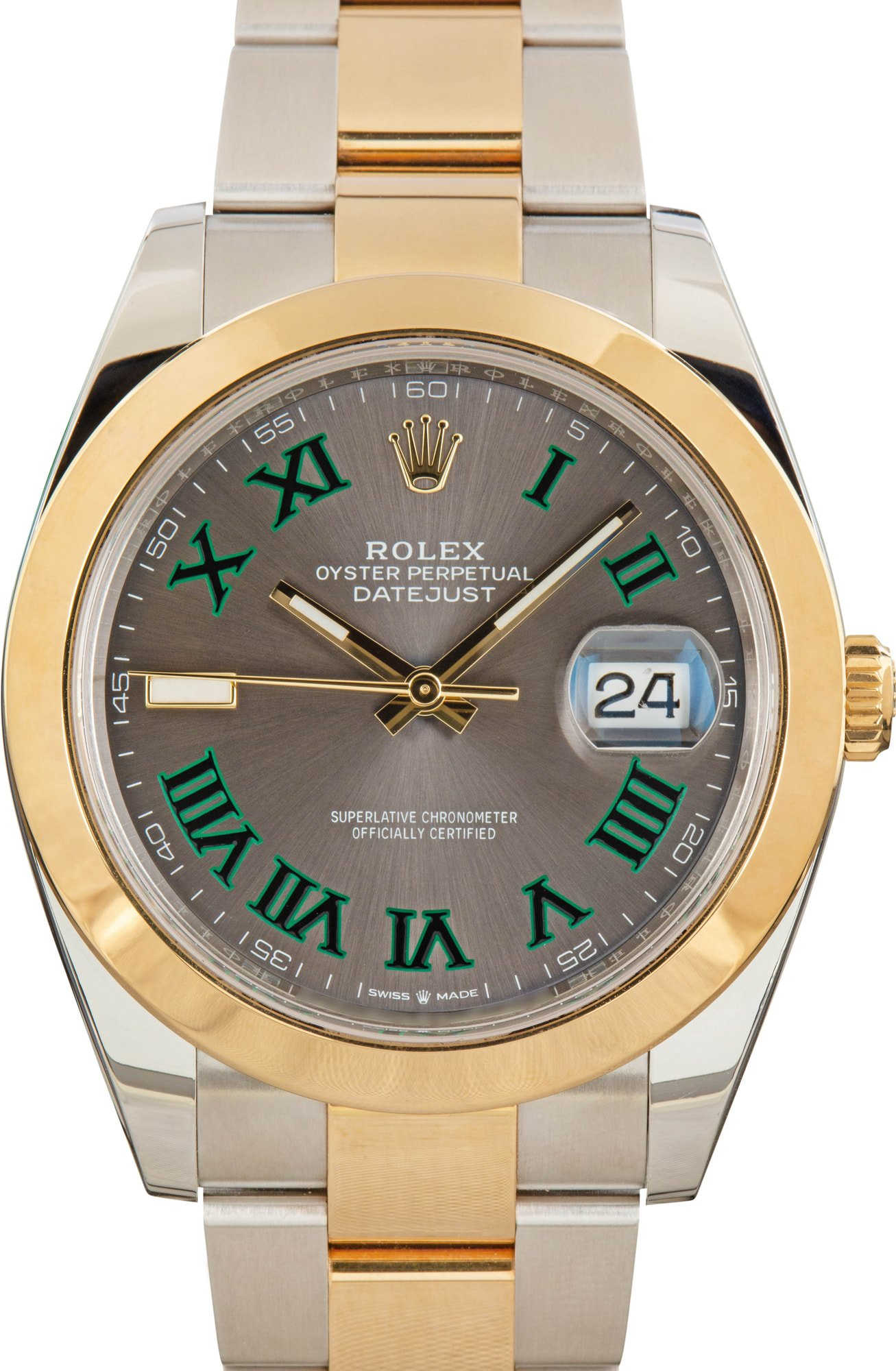 Pre-Owned Rolex Datejust 41 Ref 126303 Slate Roman Dial