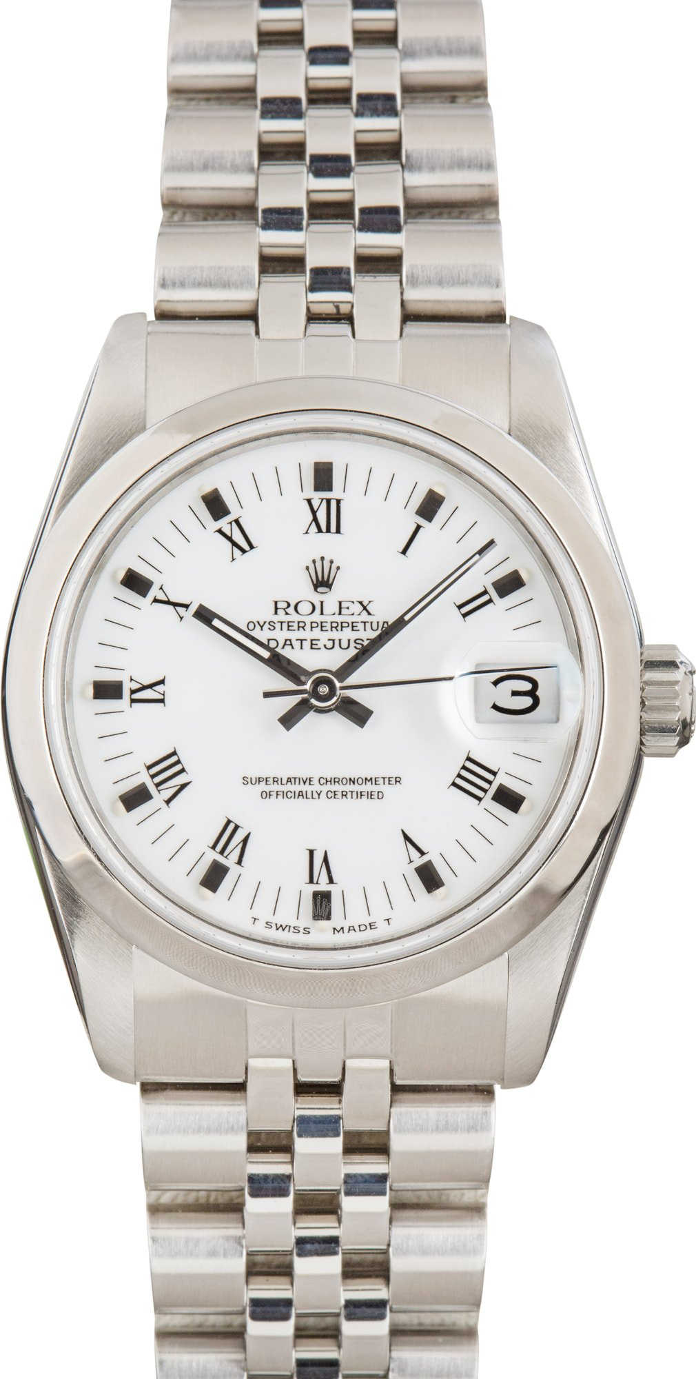 Ladies Rolex Datejust 31 Ref 68240 White Dial