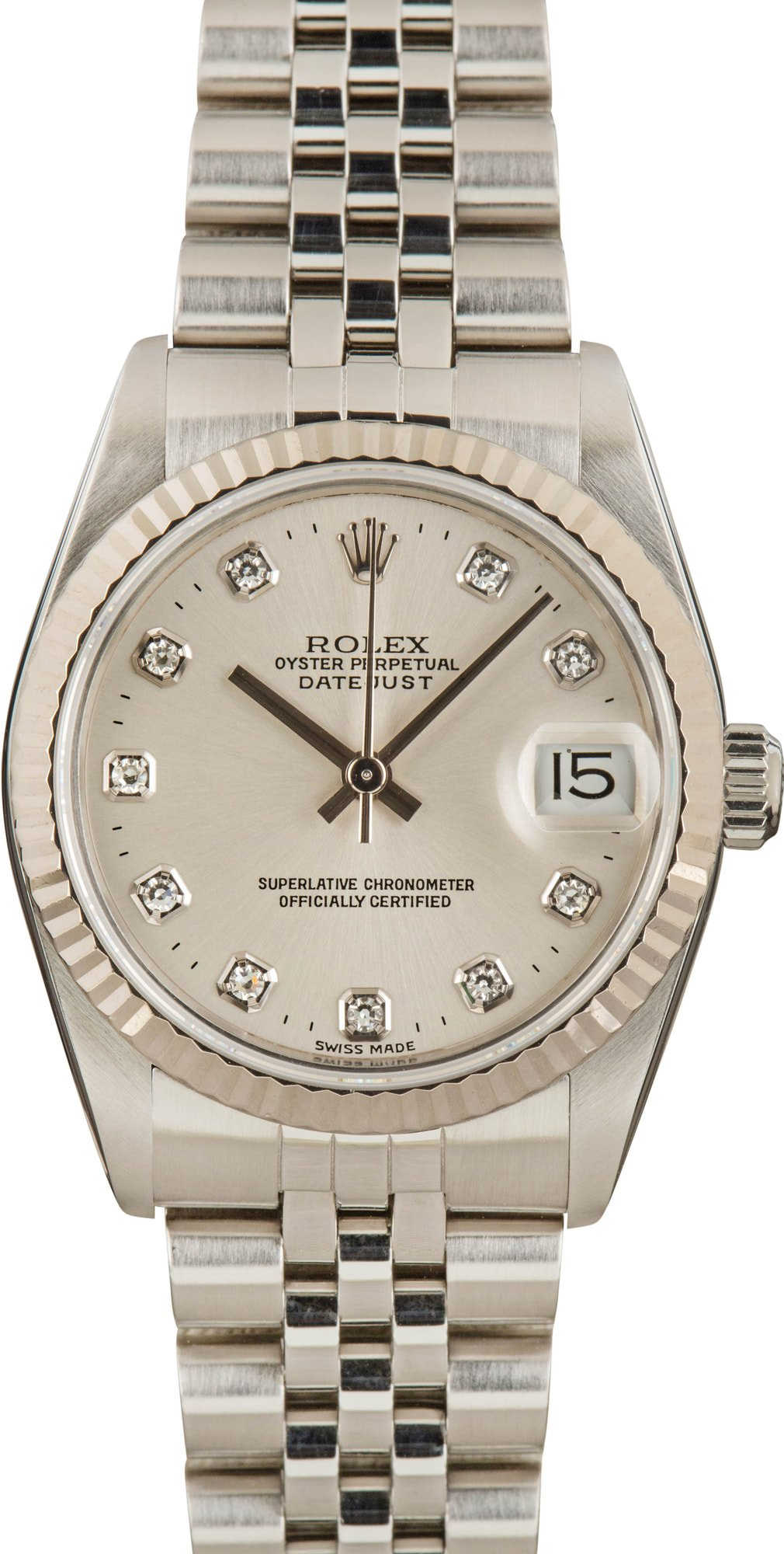 ROLEX DATEJUST 68274 6コマ Rolex Datejust Lady 68274 31 MM Silver Dial (1990) Pre-owned