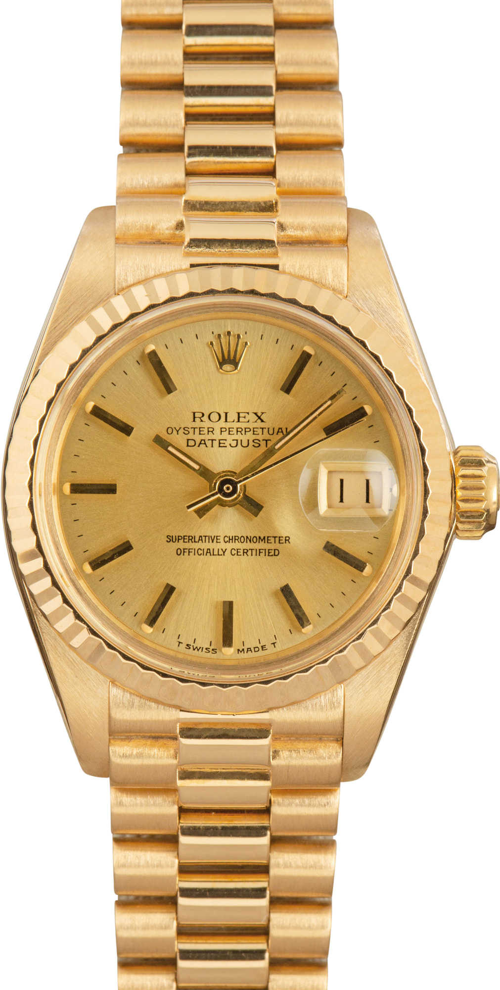 Rolex Datejust 6917 18k Yellow Gold Champagne Dial