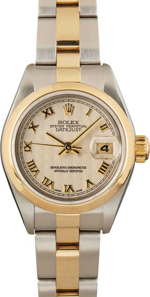 Pre-Owned Rolex Lady Datejust 79163 Pyramid Dial