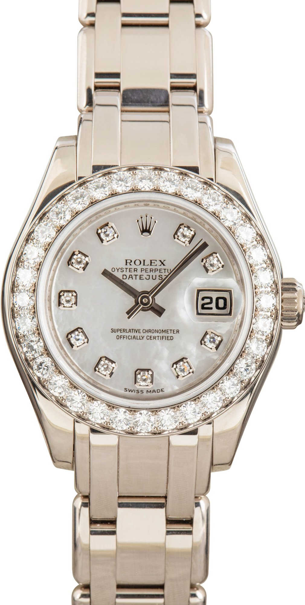 Ladies Rolex Pearlmaster 80299 Diamonds