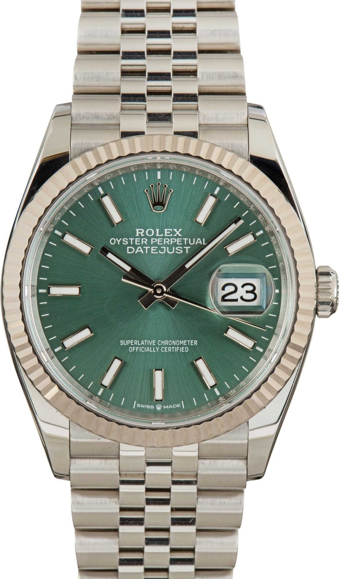 Used Rolex Datejust 36 Ref 126234 Mint Green Dial