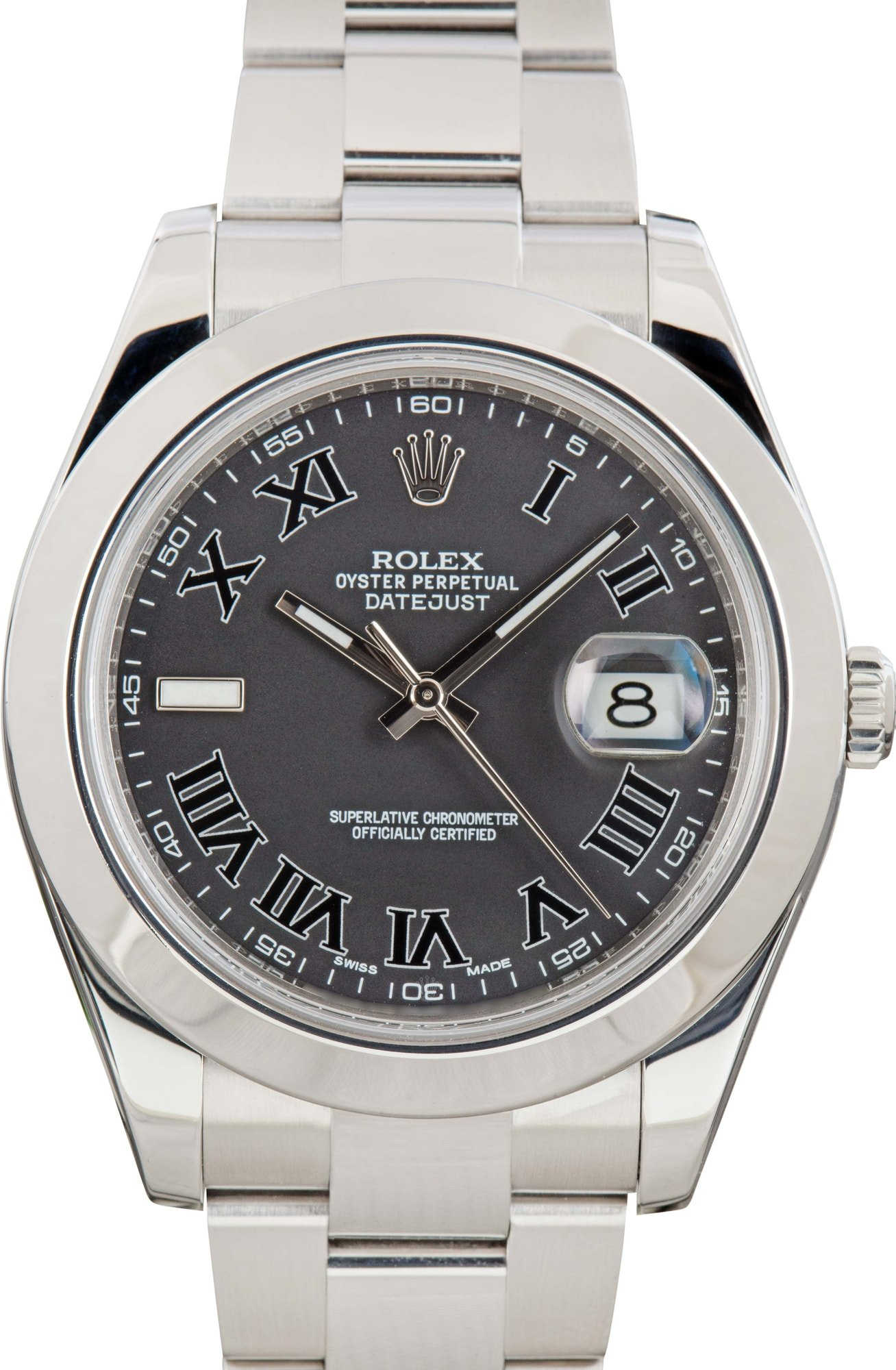 Rolex Datejust II 116300 Black Roman Dial