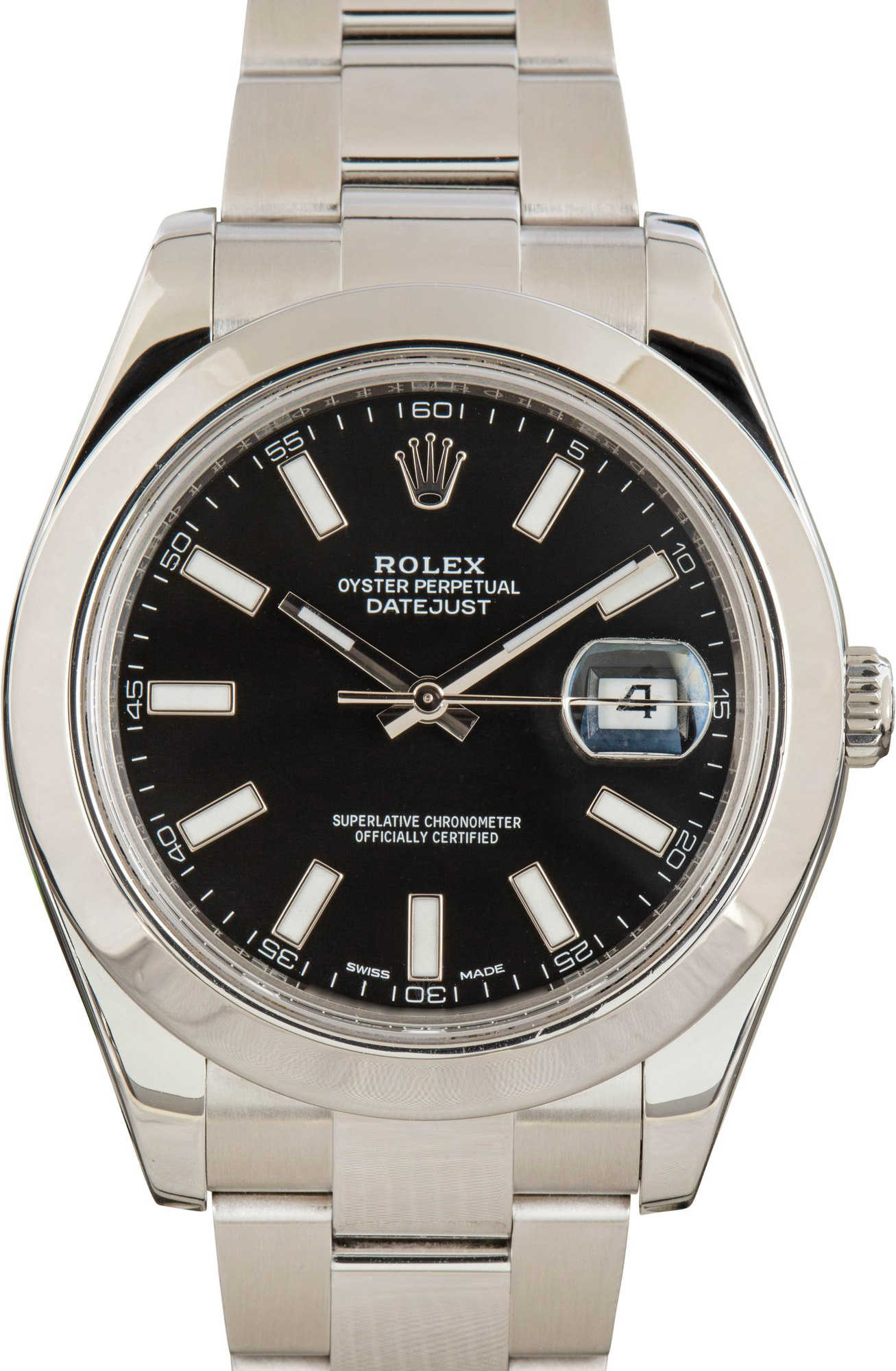 Rolex Datejust II ref 116300 Black Superluminova Dial