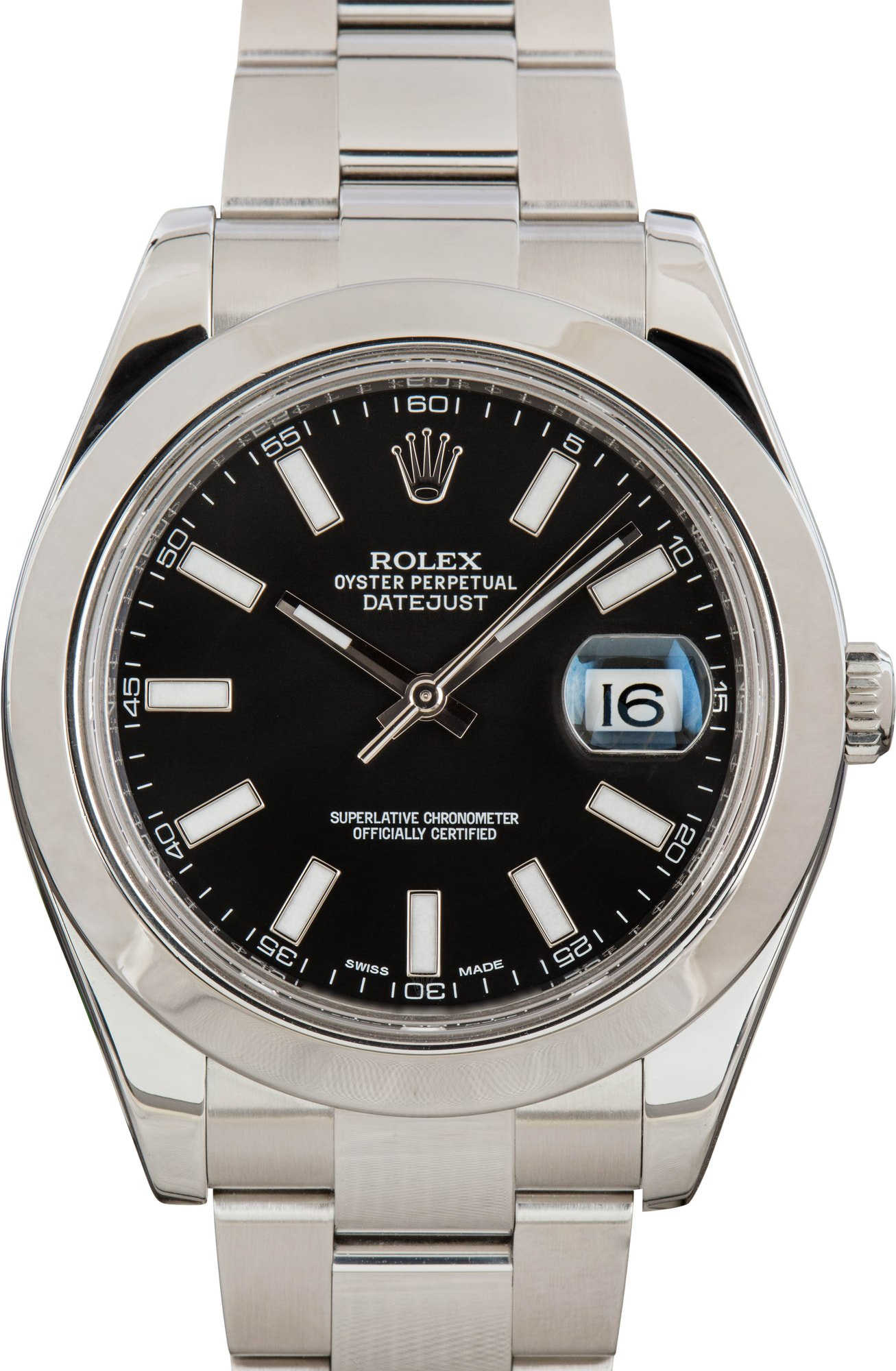 Used Rolex Datejust II Ref 116300 Black Dial 41MM