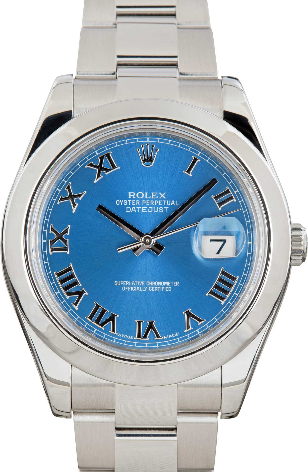 Used Rolex Datejust 41 Ref 116300 Blue Roman