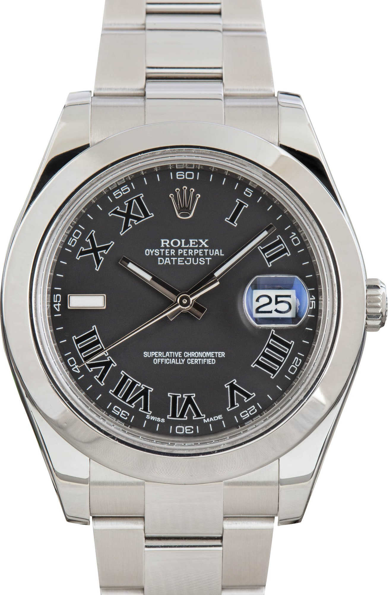 Used Rolex Datejust II 116300 Matte Black Dial
