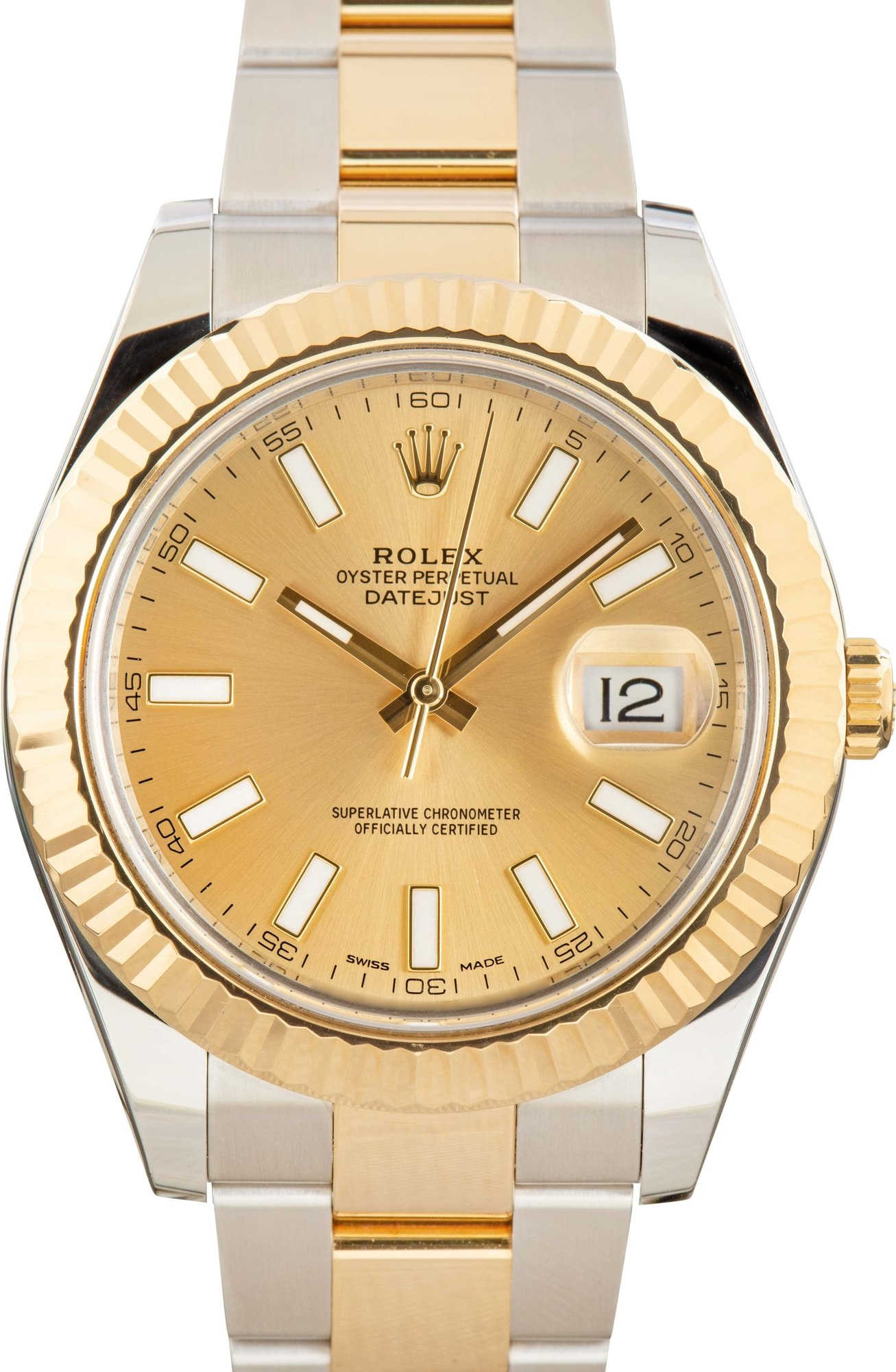 Pre-owned Rolex DateJust II 116333 Champagne Dial