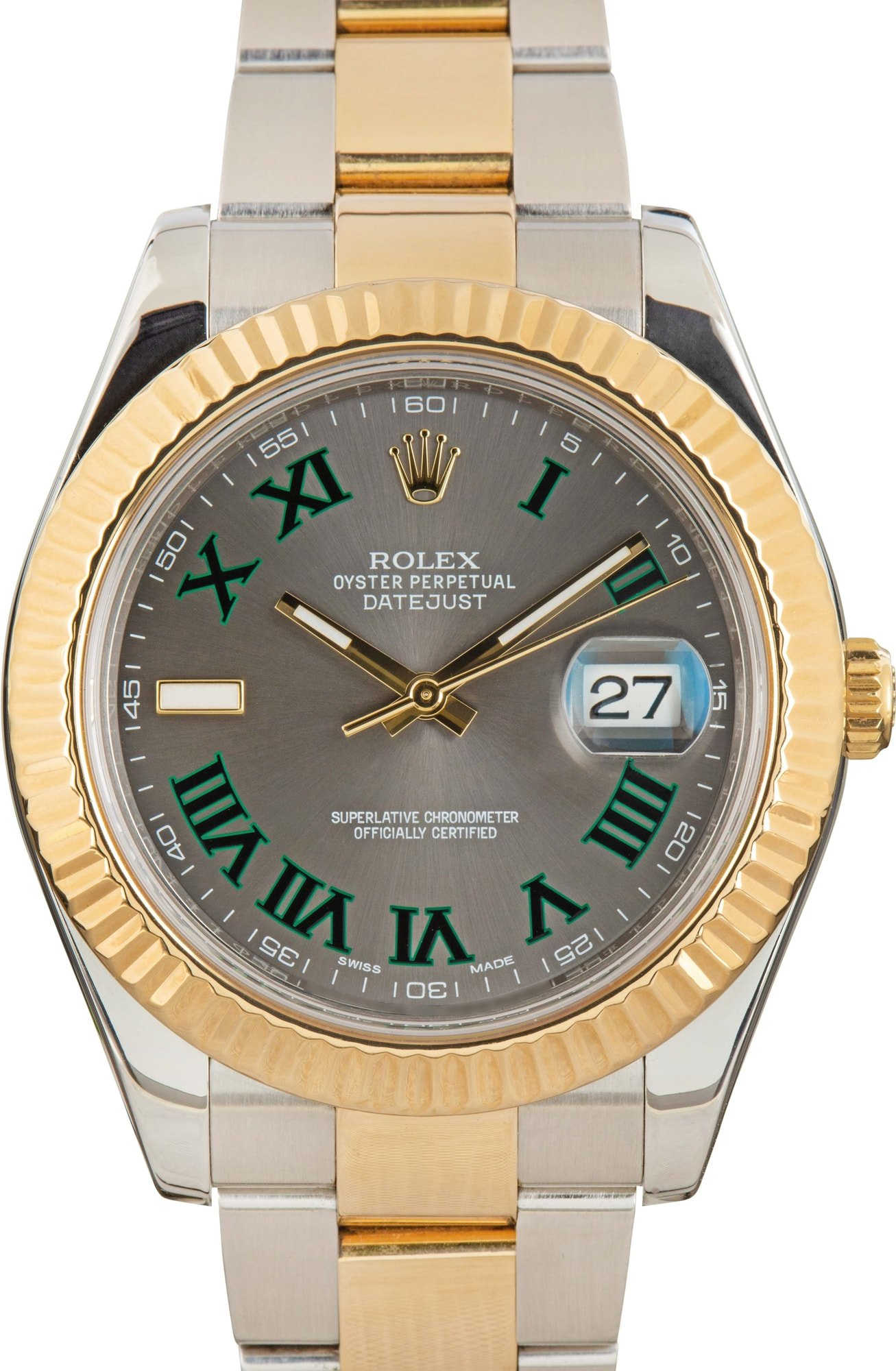 Rolex Datejust II Wimbledon Dial 116333 Two Tone