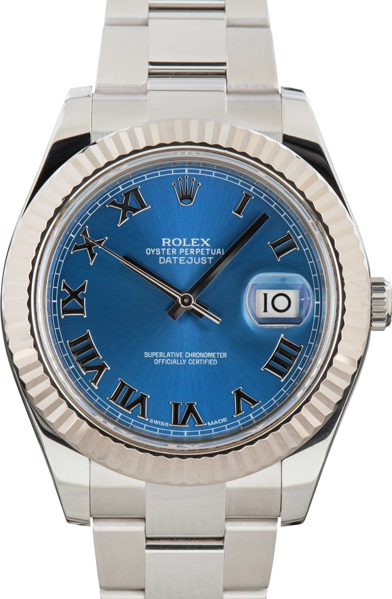 Used Rolex Datejust II Ref 116334 Blue Dial