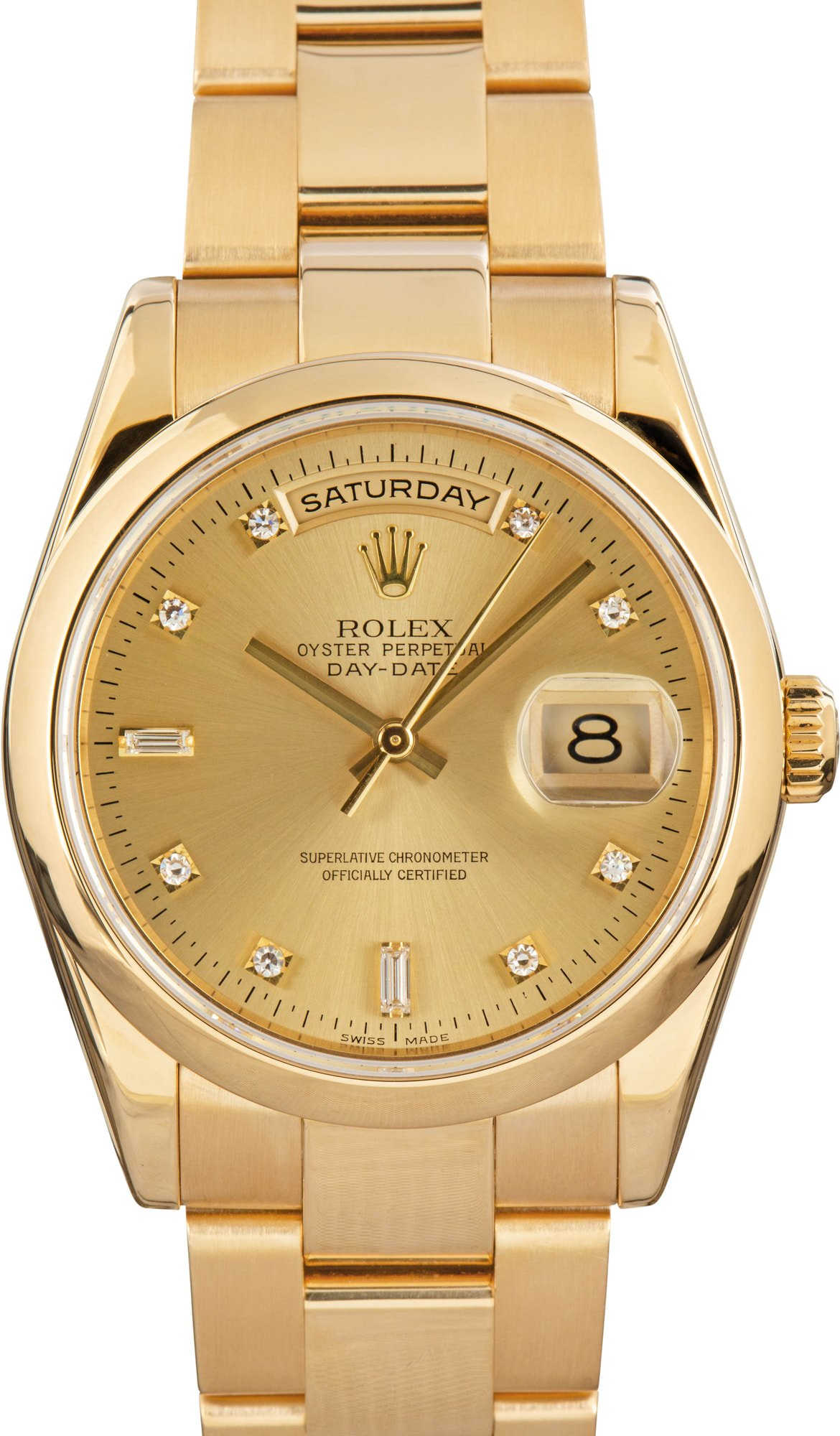 Rolex Day-Date 118208 Yellow Gold Oyster