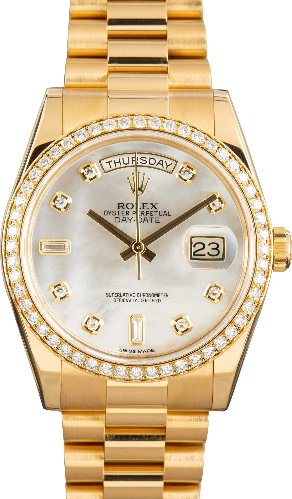 Rolex Day-Date Ref 118348 Mother of Pearl Dial