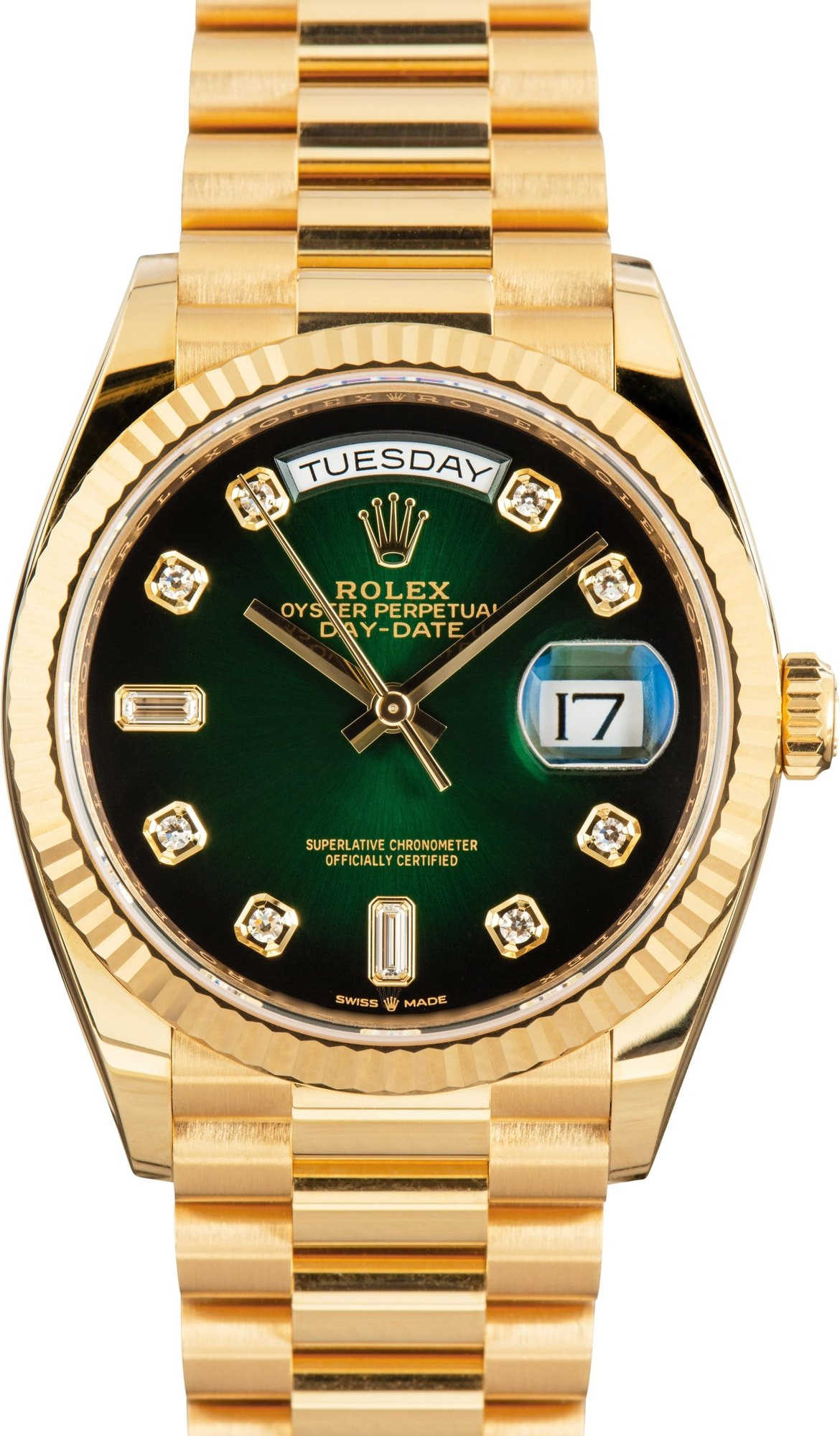 Rolex Day-Date 36 ref 128238 Yellow Gold