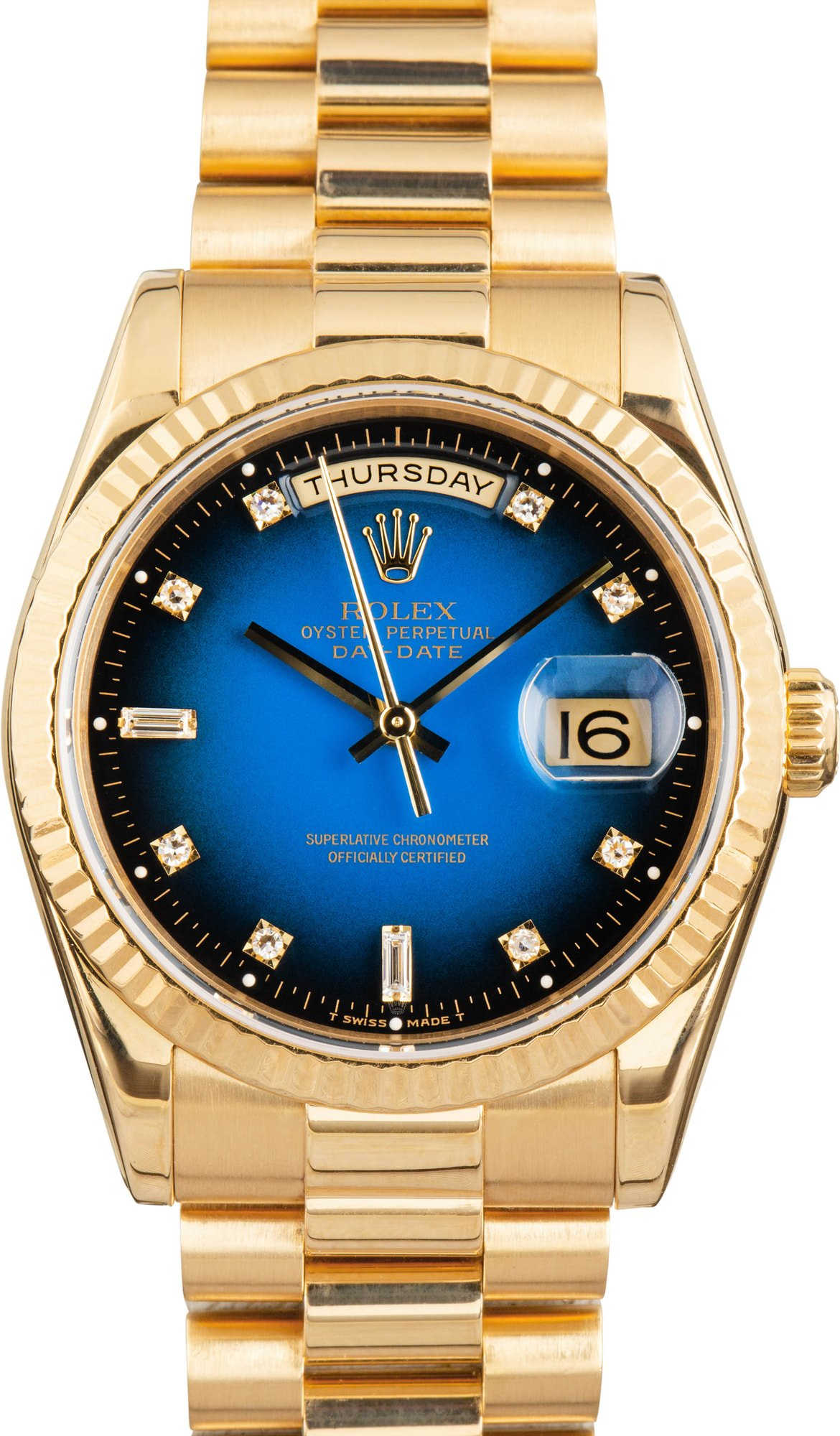 Rolex Day-Date 118238 Blue Diamond Dial
