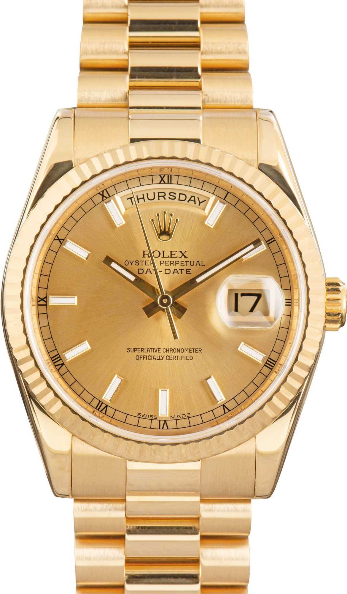 Buy Used Rolex Day-Date 36 118238 | Bob's Watches - Sku: 180578