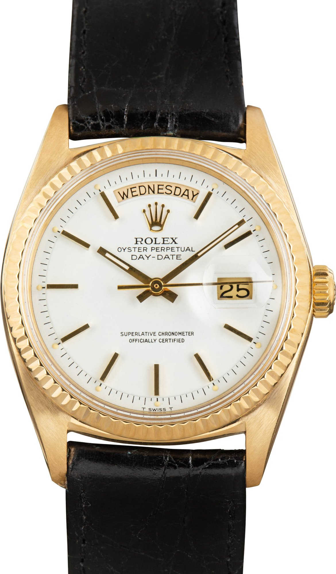 Rolex Day-Date 1803 18k Yellow Gold White Dial