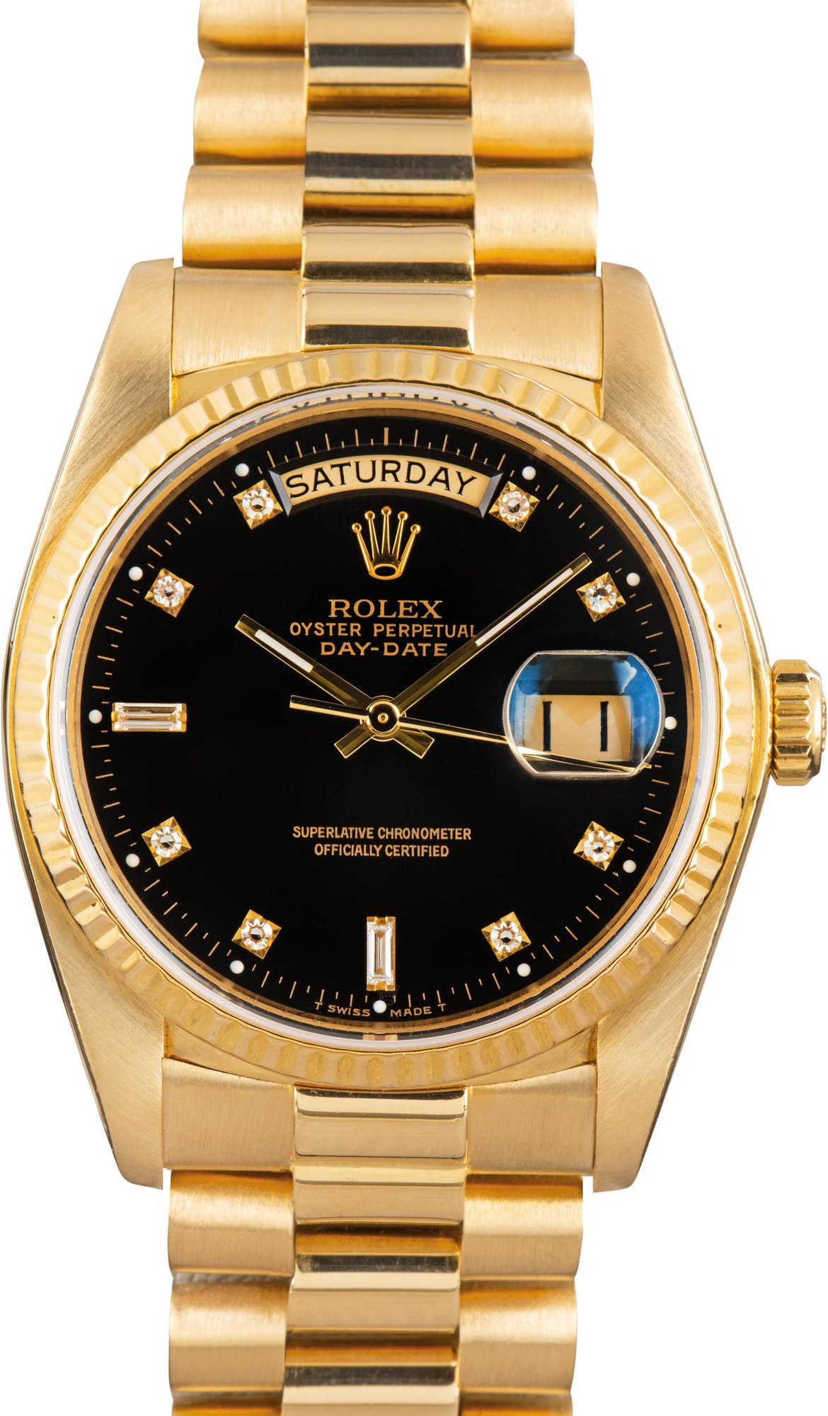 Rolex Day-Date Ref 18038 Black Diamond Dial