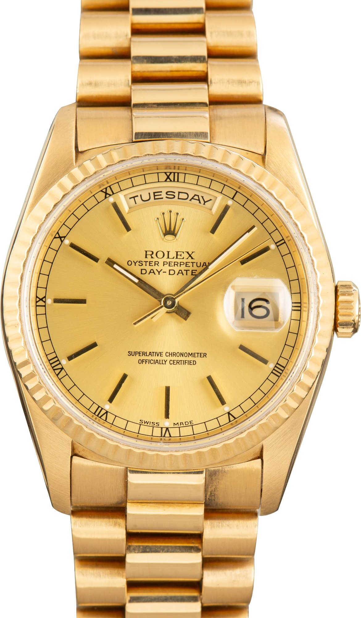 Rolex Day-Date 36 ref 18238 18k Yellow Gold