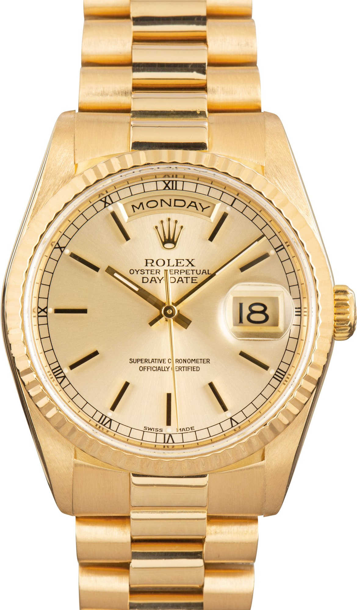 Rolex Day Date Ref 18238 Champagne Dial