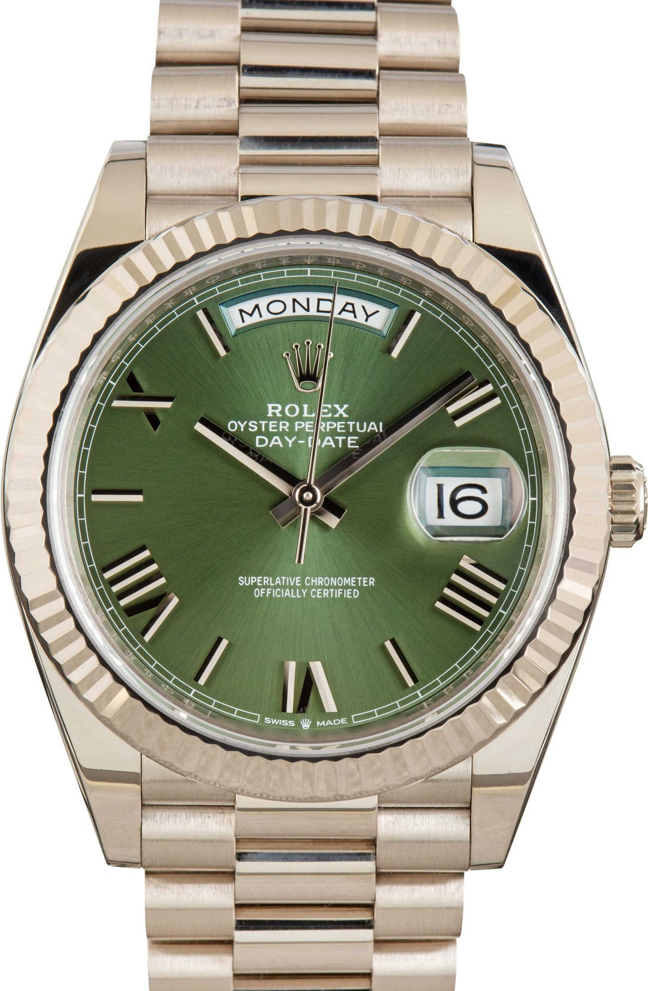 Rolex Day-Date 40 228239 Olive Green Roman Dial