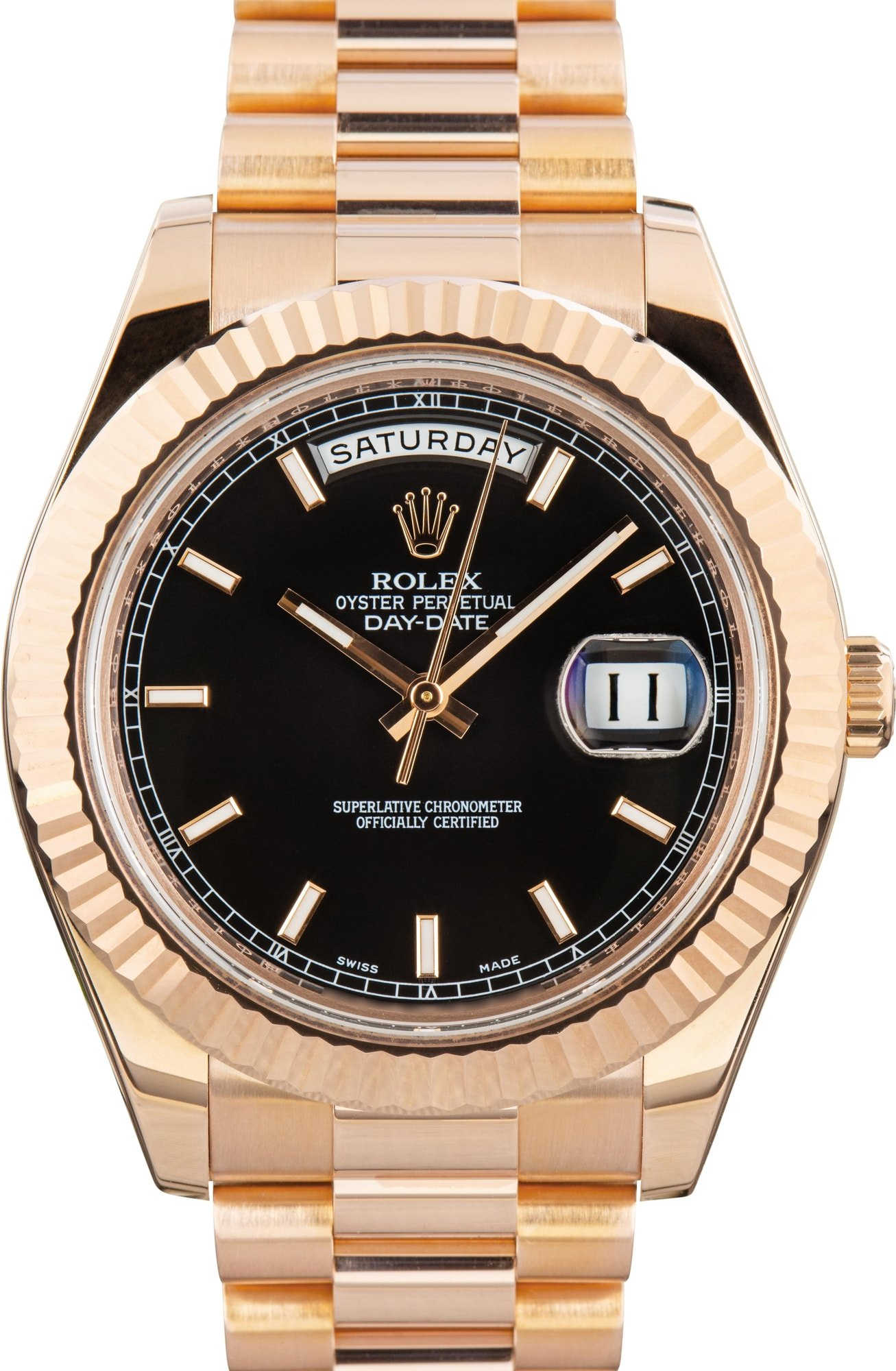 Rolex Day-Date II Ref 218235 Black Dial