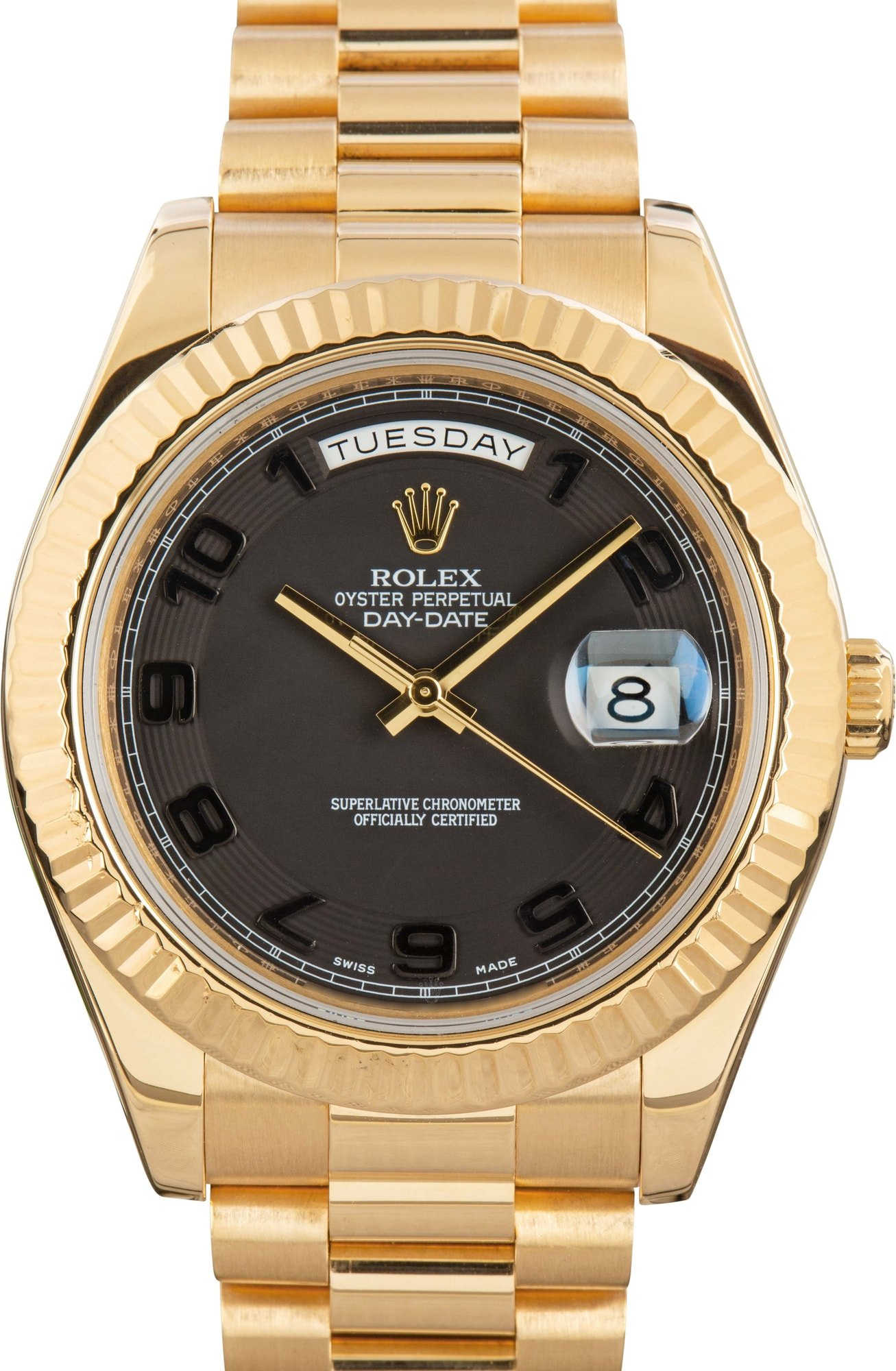 Rolex President Day-Date II Ref 218238 18k Yellow Gold