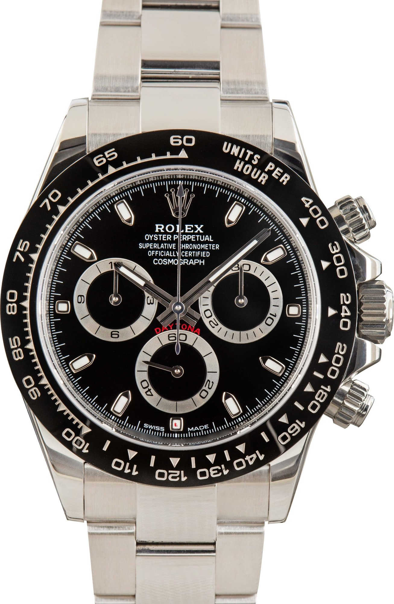Preowned Rolex Daytona ref 116500 Black Dial