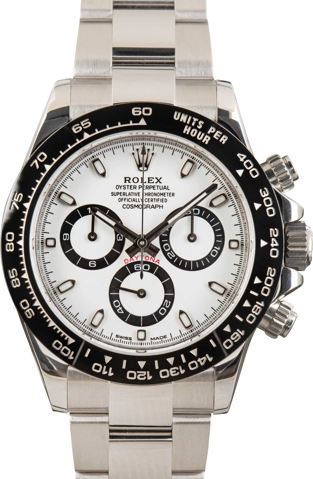 Rolex Daytona Ref 116500 White Chronograph Dial