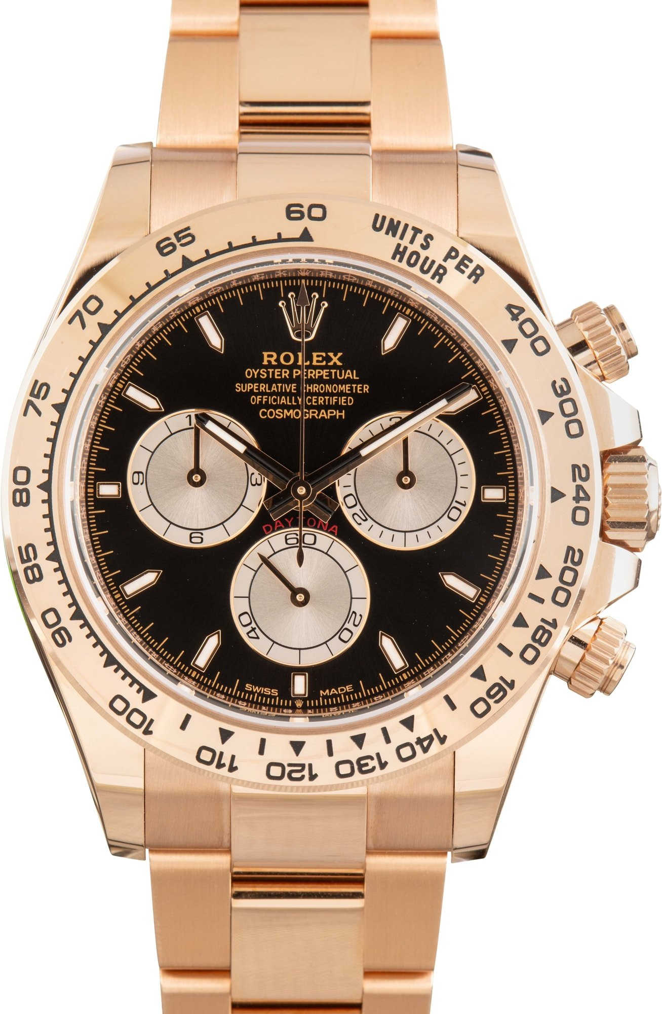 Pre-owned Rolex Daytona Ref 126505 18k Everose Gold