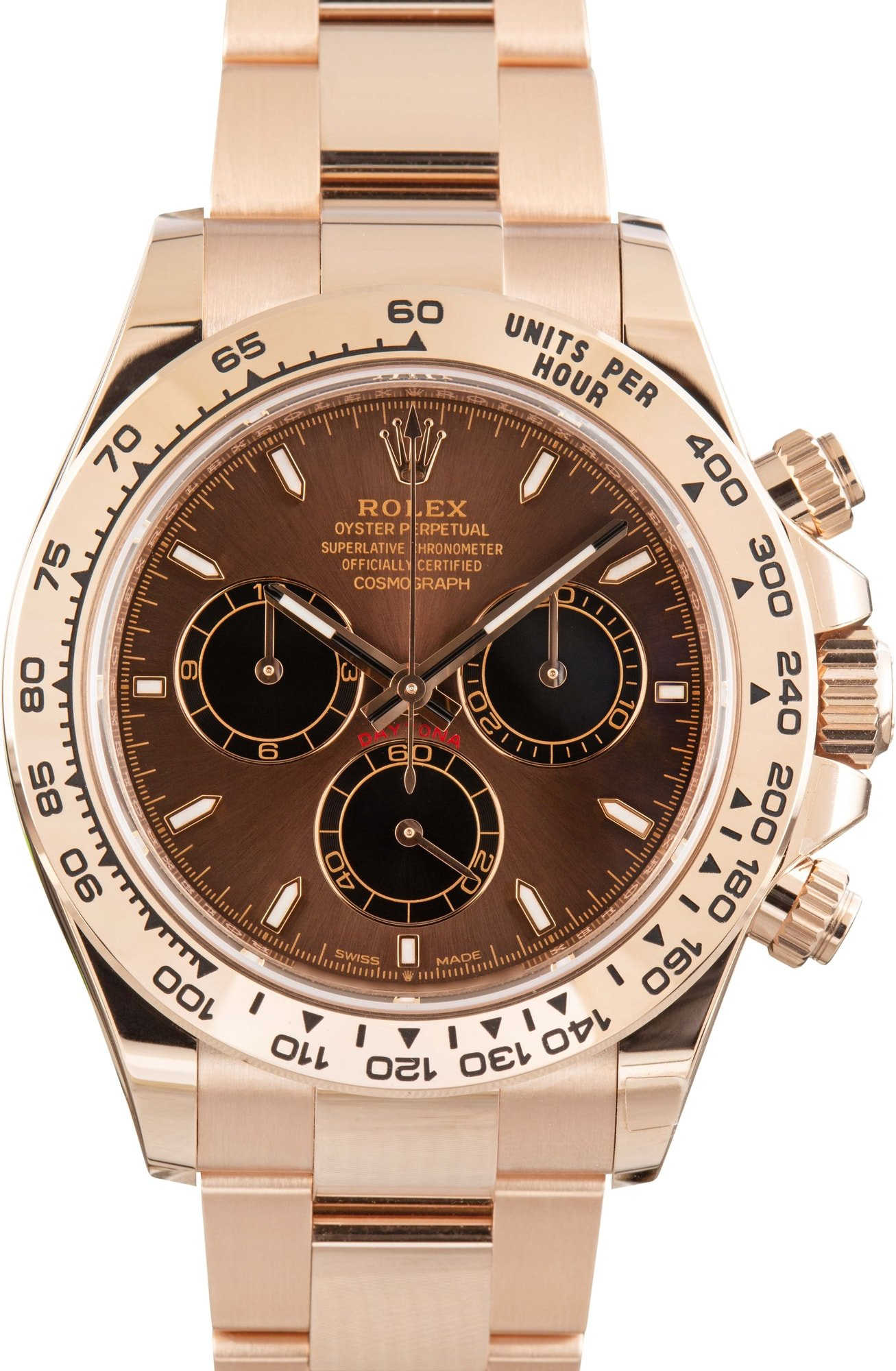 Rolex Daytona Ref 126505 18k Everose Gold Chocolate Dial