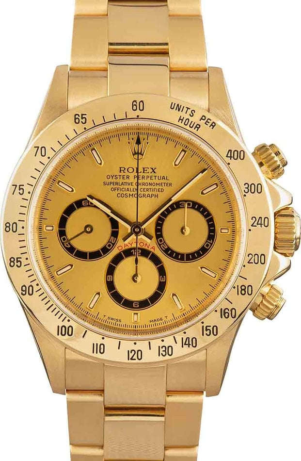 Rolex Daytona Zenith Gold 16528