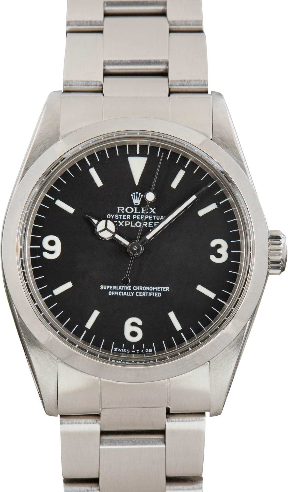 Vintage Men's Rolex Explorer 1016 Black Dial