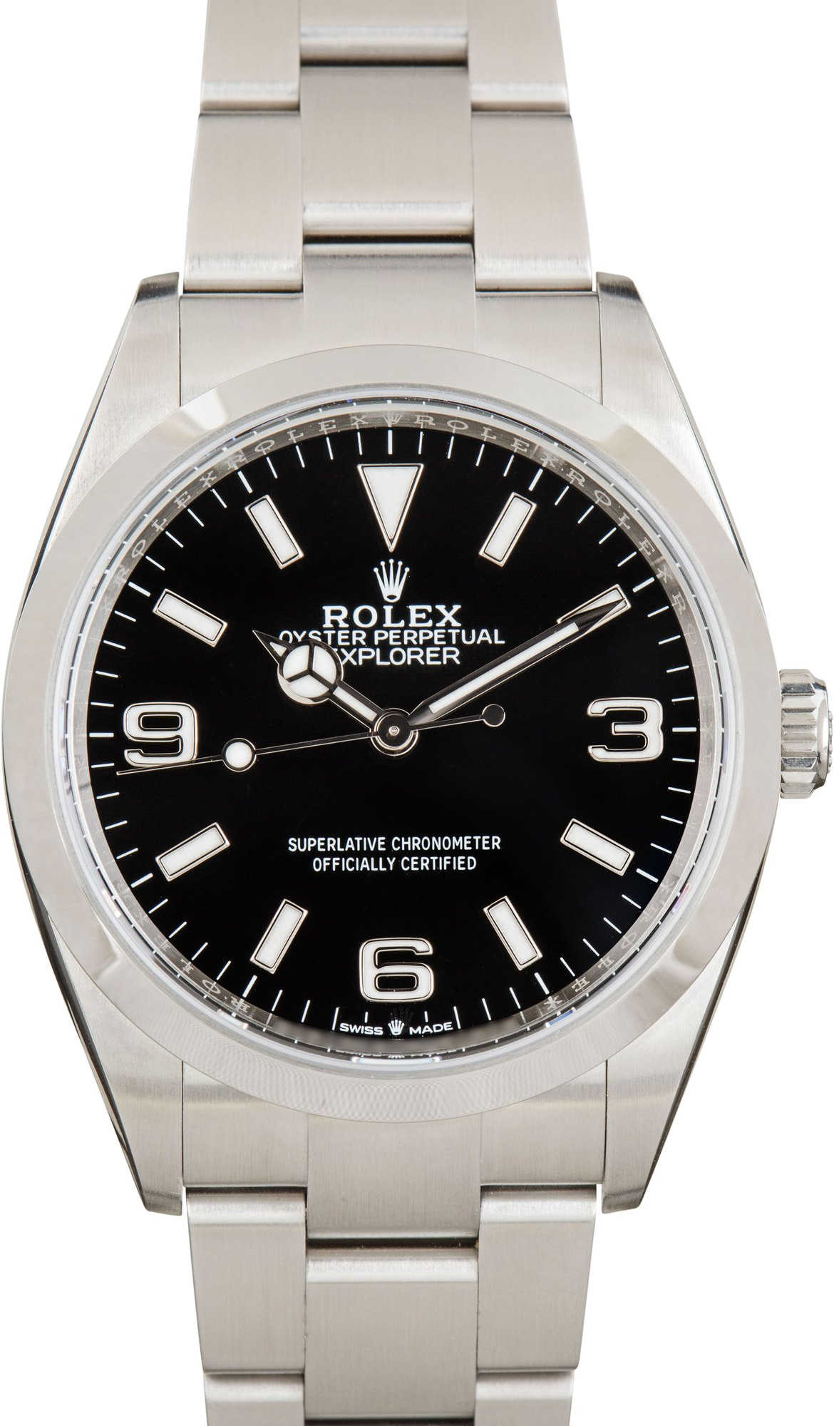 Used Rolex Explorer Black Dial 124270 Black Arabic Dial
