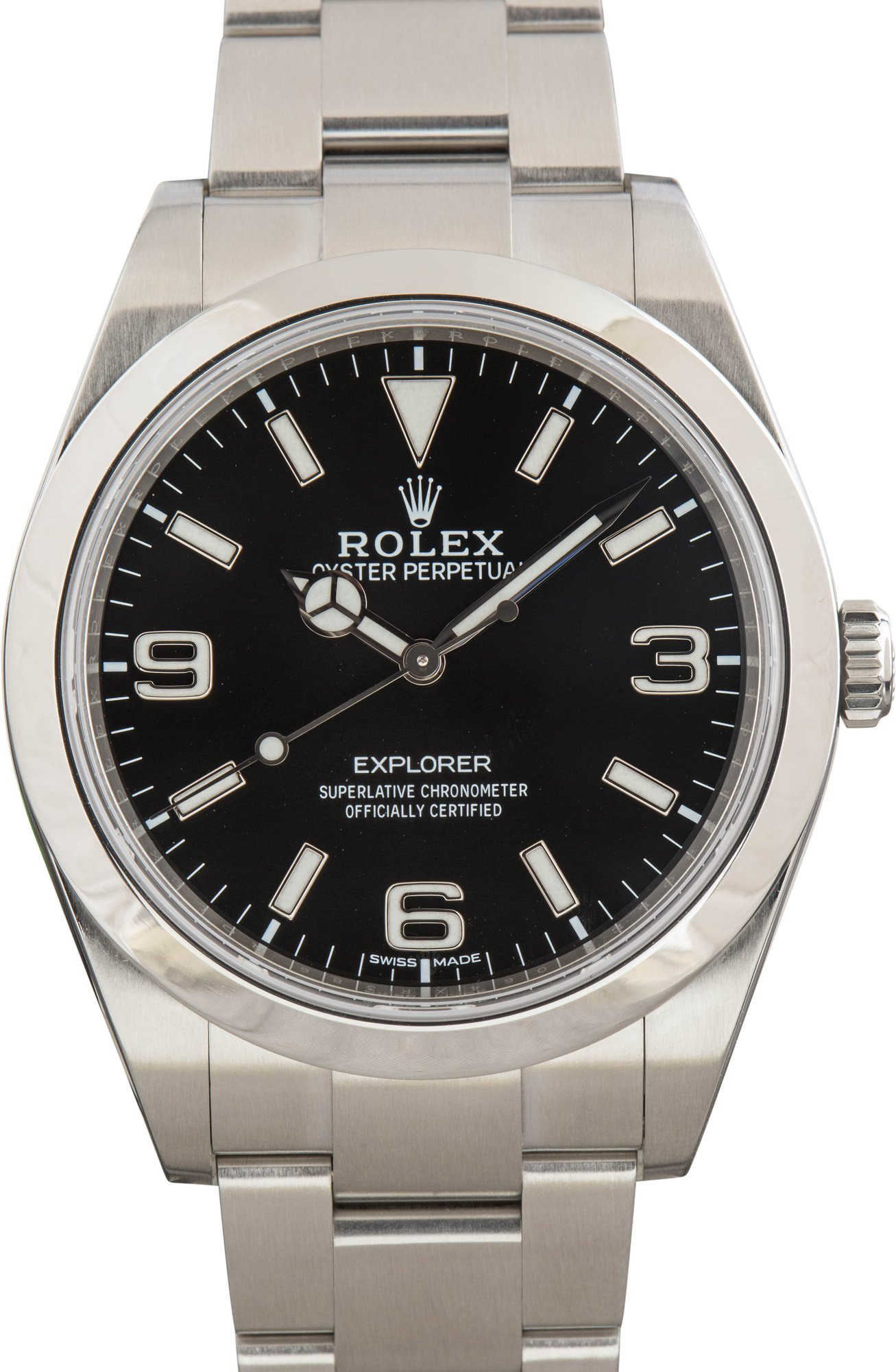 Used Rolex Explorer Ref 214270 Black Dial