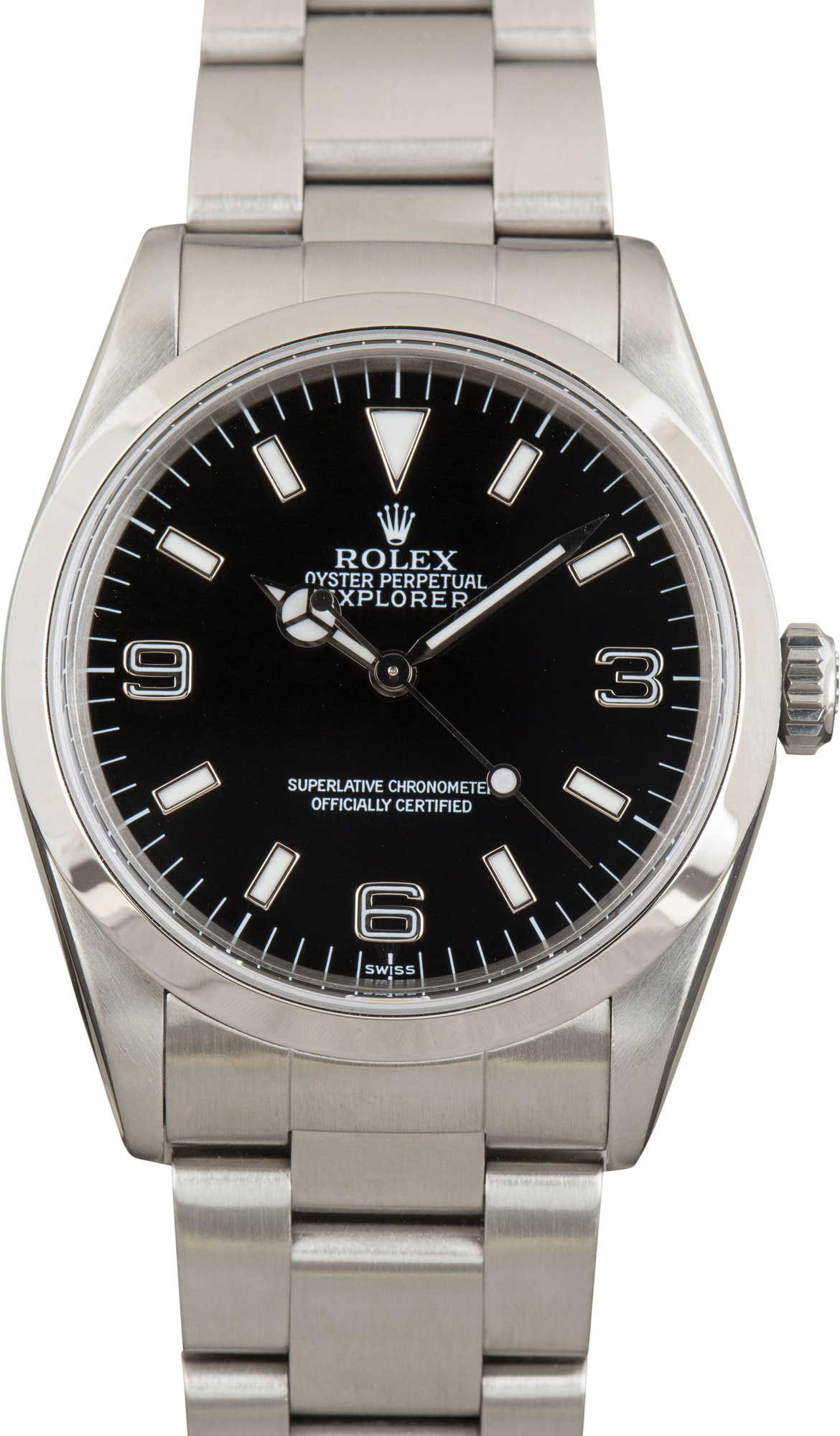 Pre-owned Rolex Explorer Ref 14270 Black