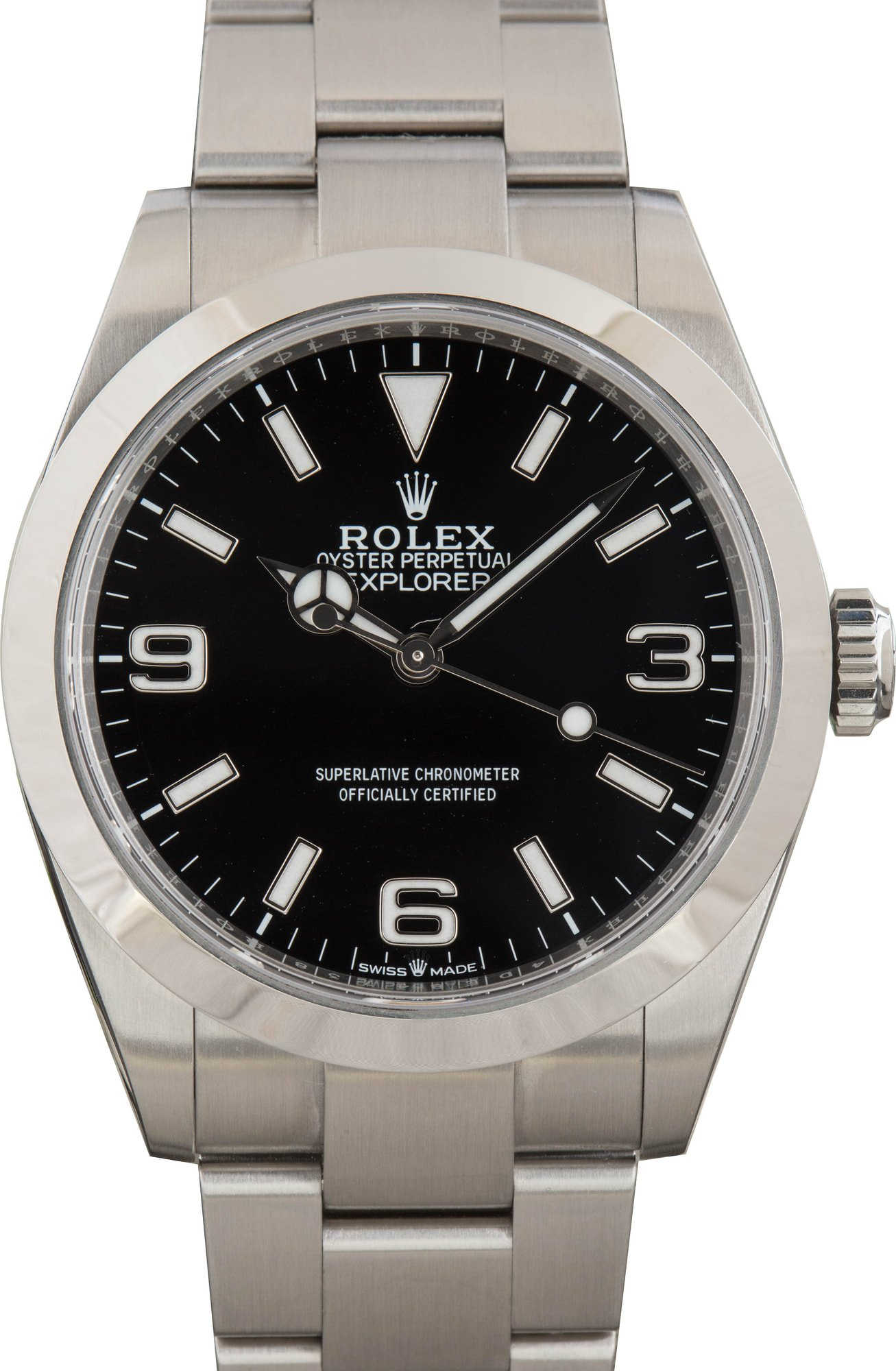 183293 Pre-owned Rolex Explorer 40 Ref 224270 Black Dial