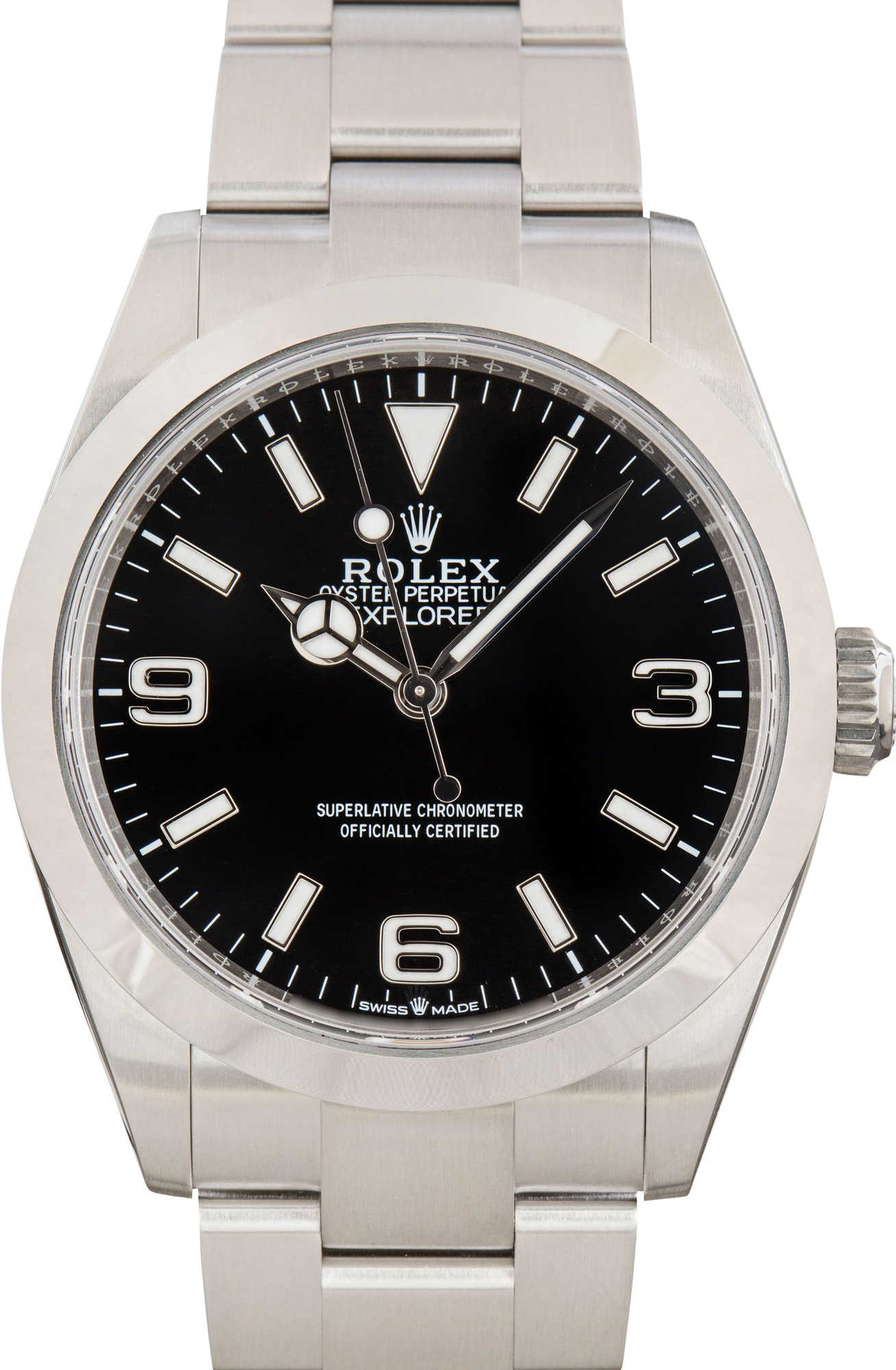 Pre-owned Rolex Explorer 40 Ref. 224270 Black Dial